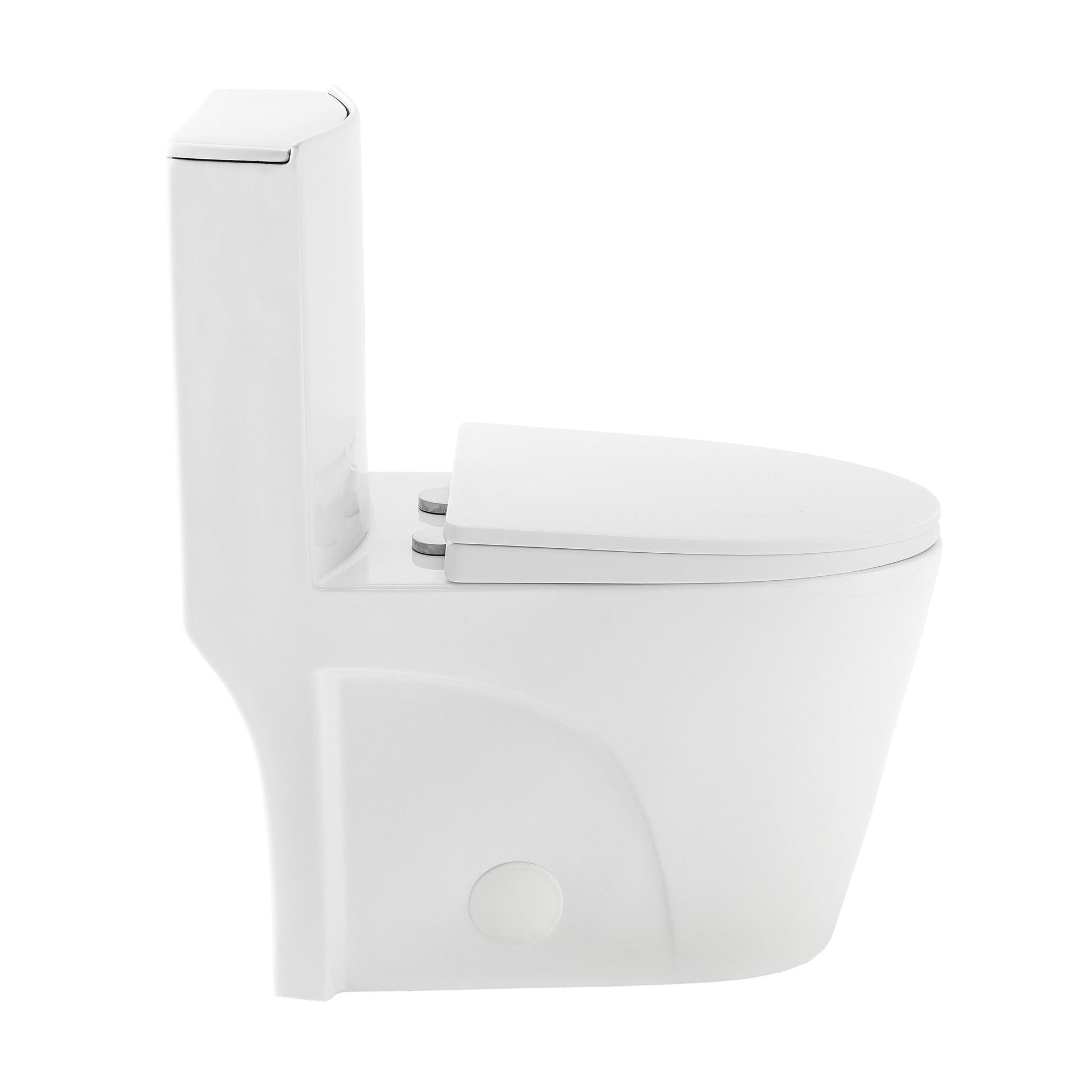 Glossy White / Single - Right / Chrome
