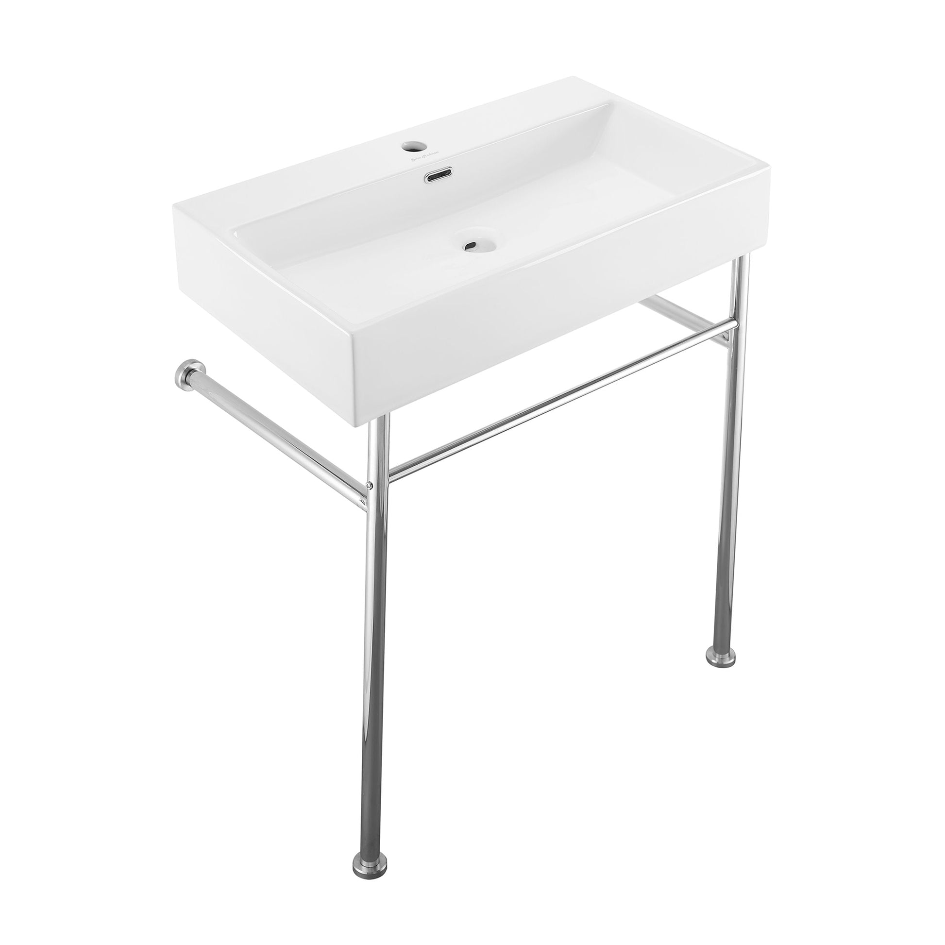 Chrome / White / 1-Hole