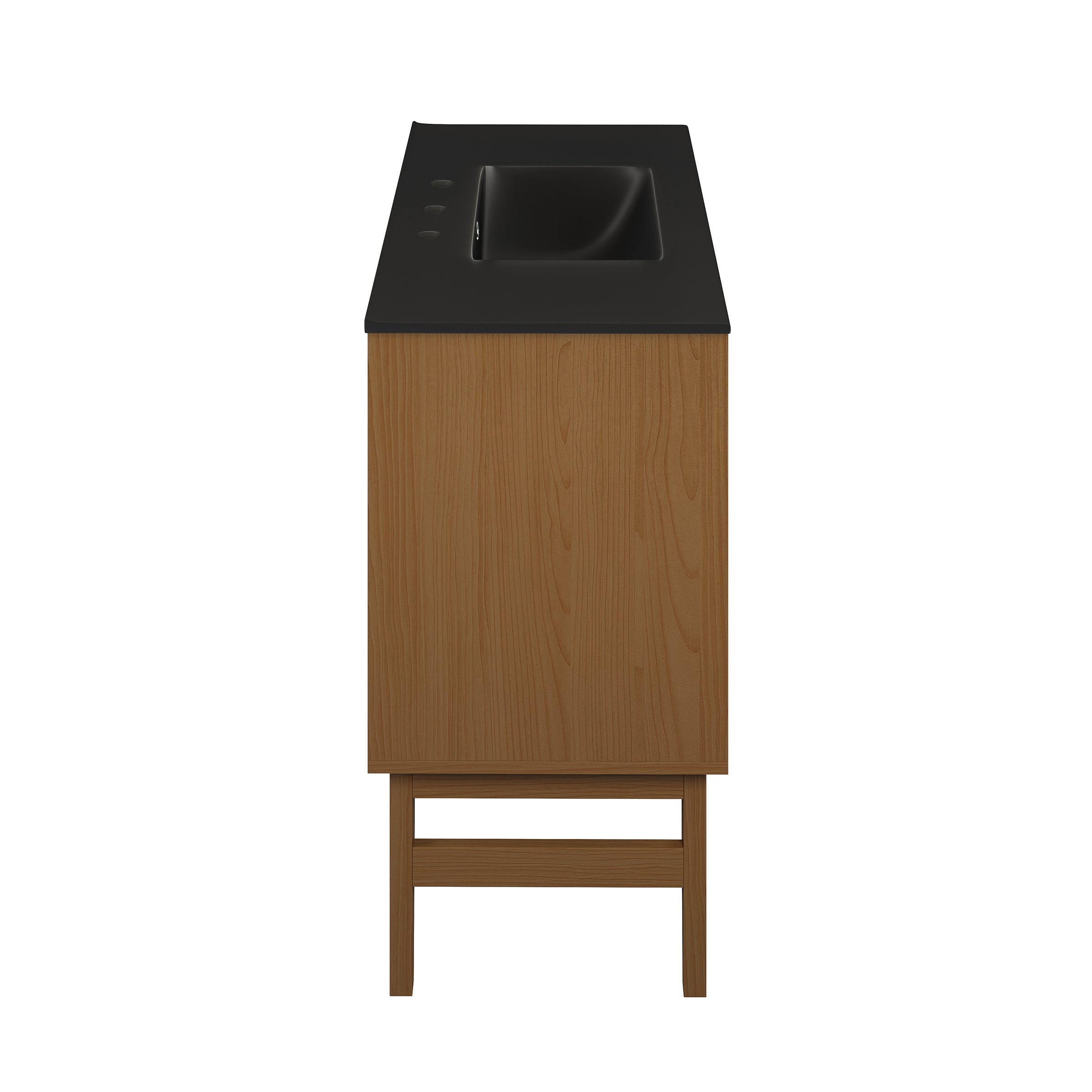 Brown Oak / Matte Black / 3-Hole