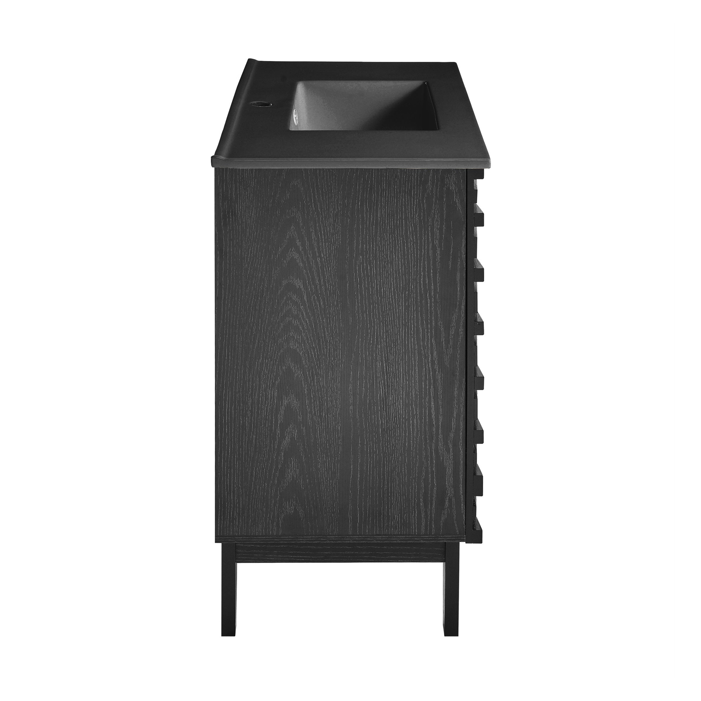 Black Oak / Matte Black / 1-Hole