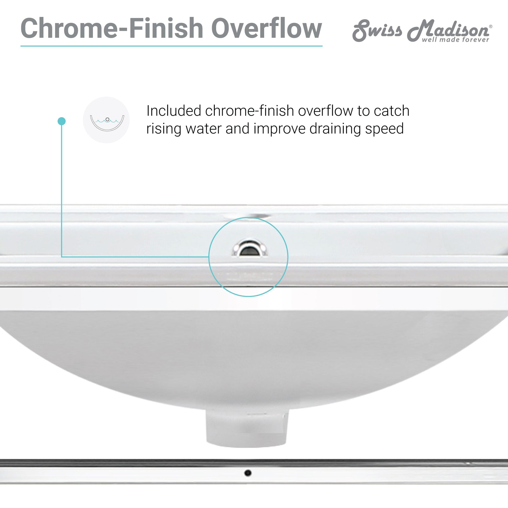 Chrome / White / 1-Hole