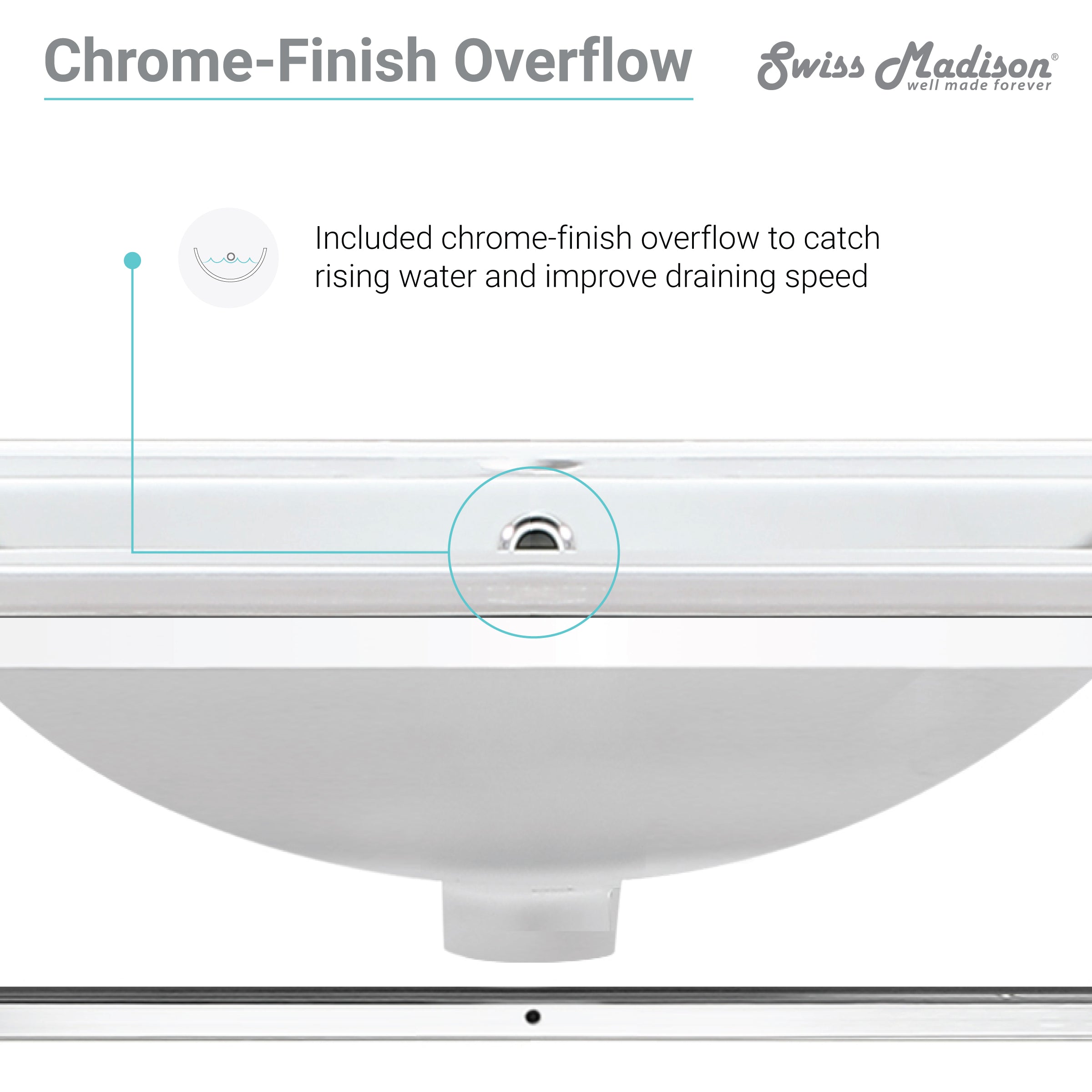 Chrome / White / 1-Hole