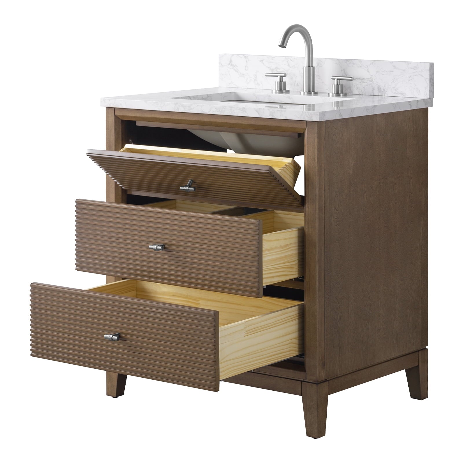 Linear Walnut / Brushed Nickel