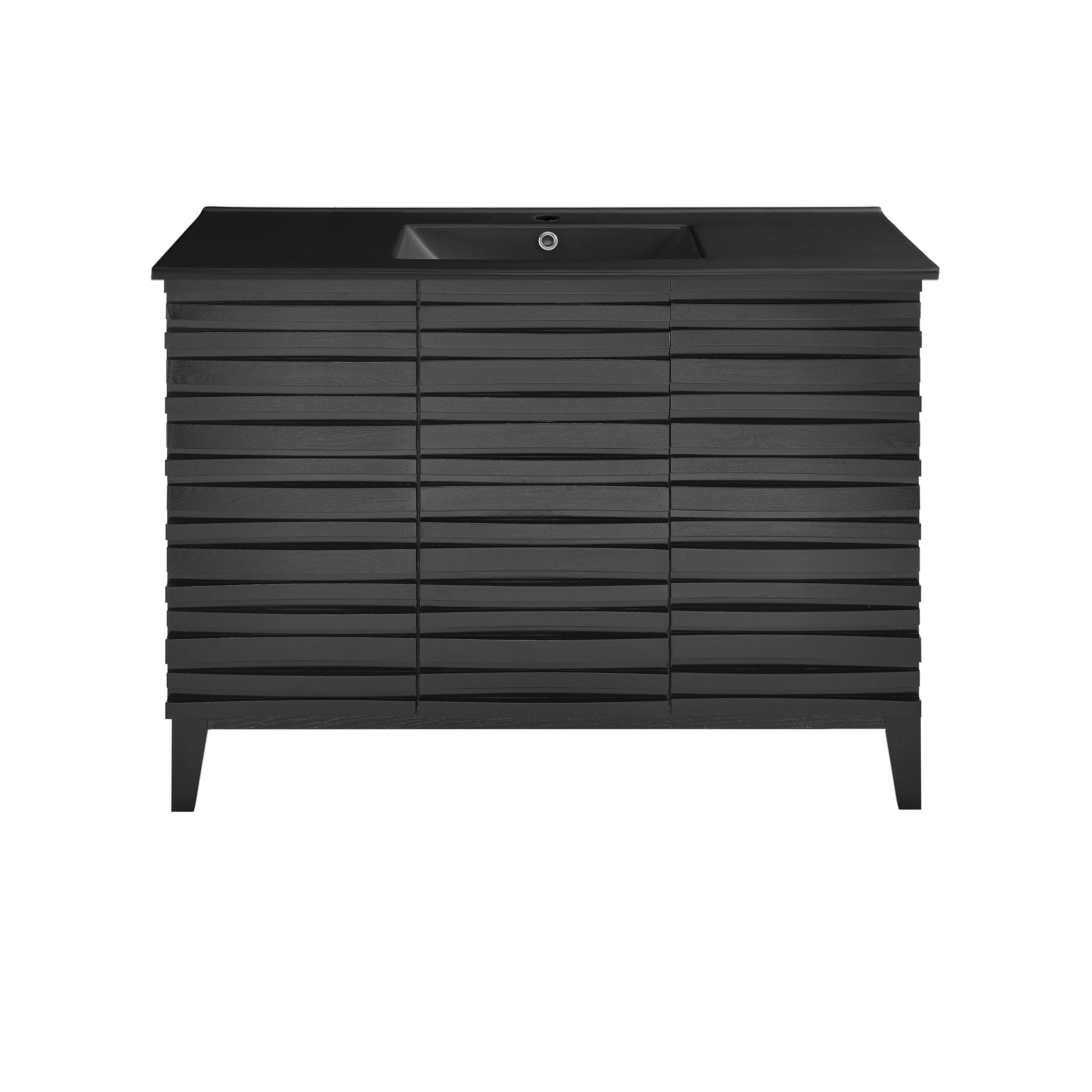 Black Oak / Matte Black / 1-Hole