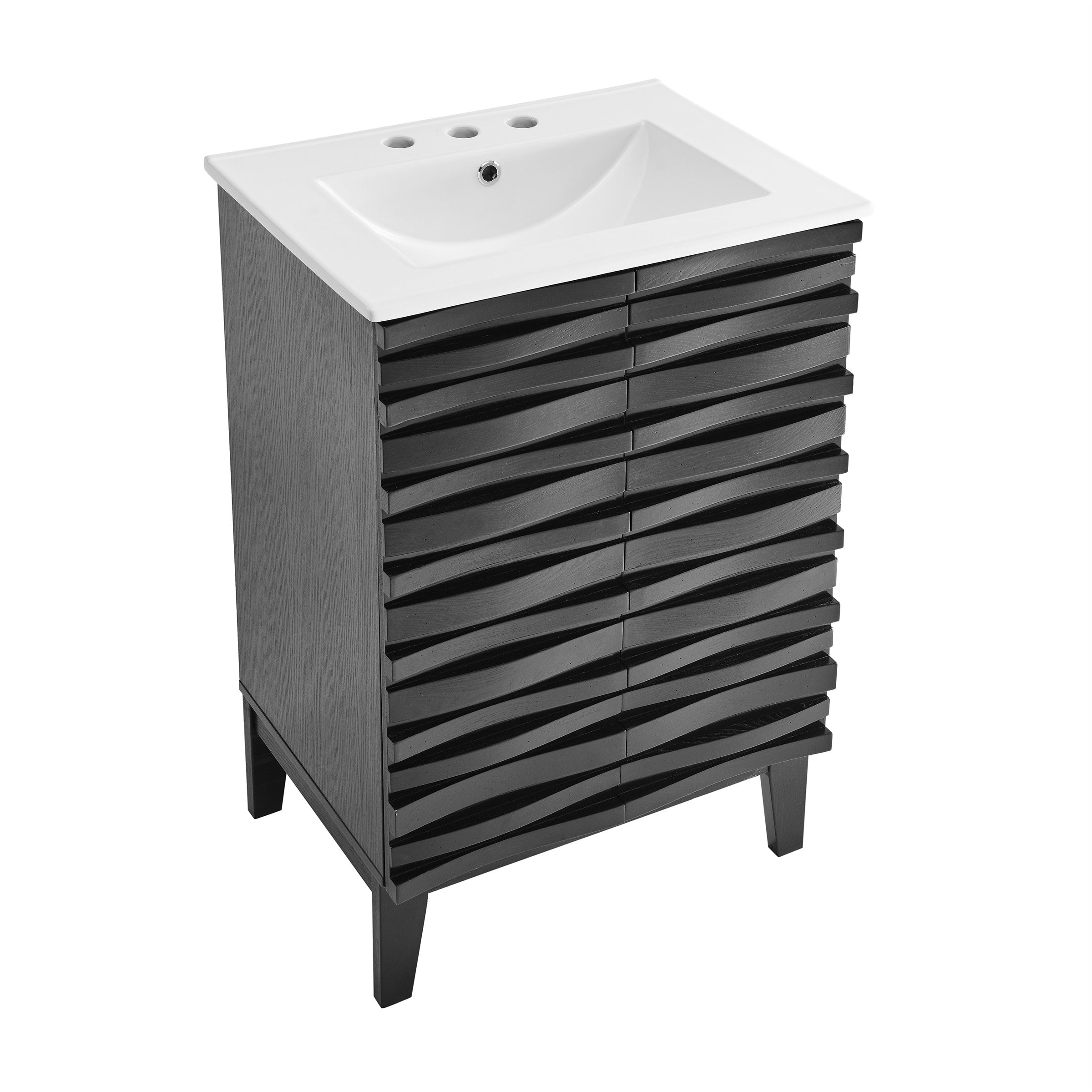 Black Oak / White / 3-Hole
