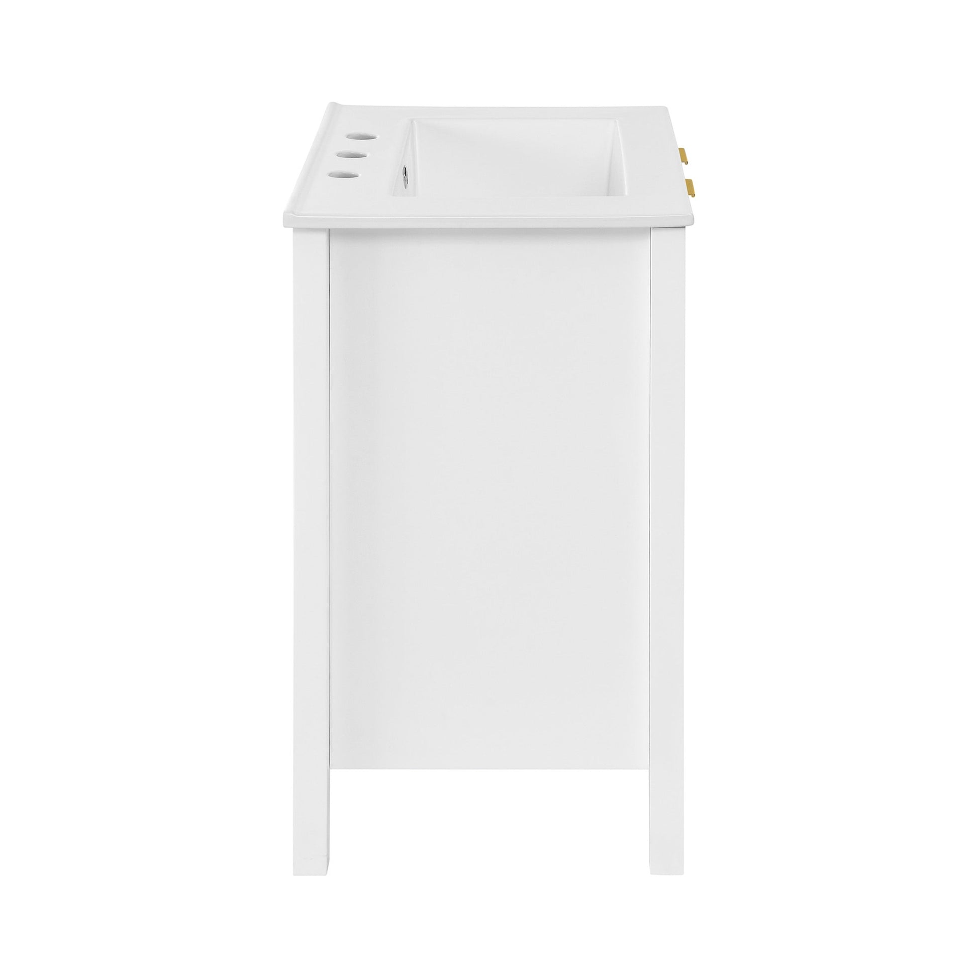 White / White / 3-Hole