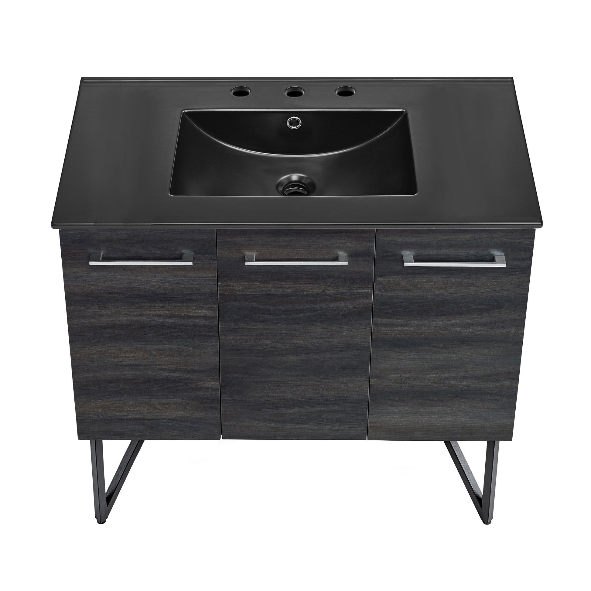 Black Walnut / Matte Black / 3-Hole