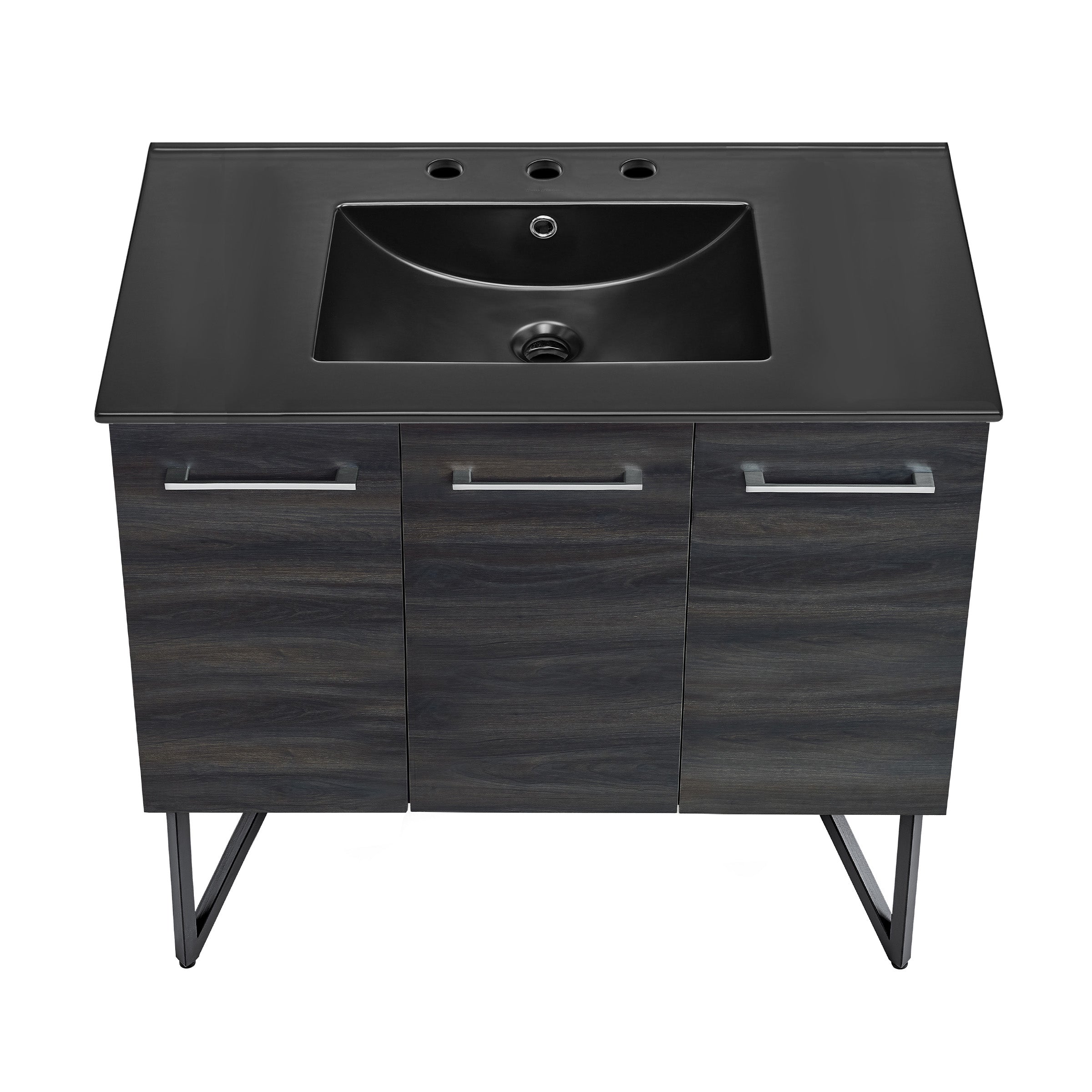 Black Walnut / Matte Black / 3-Hole