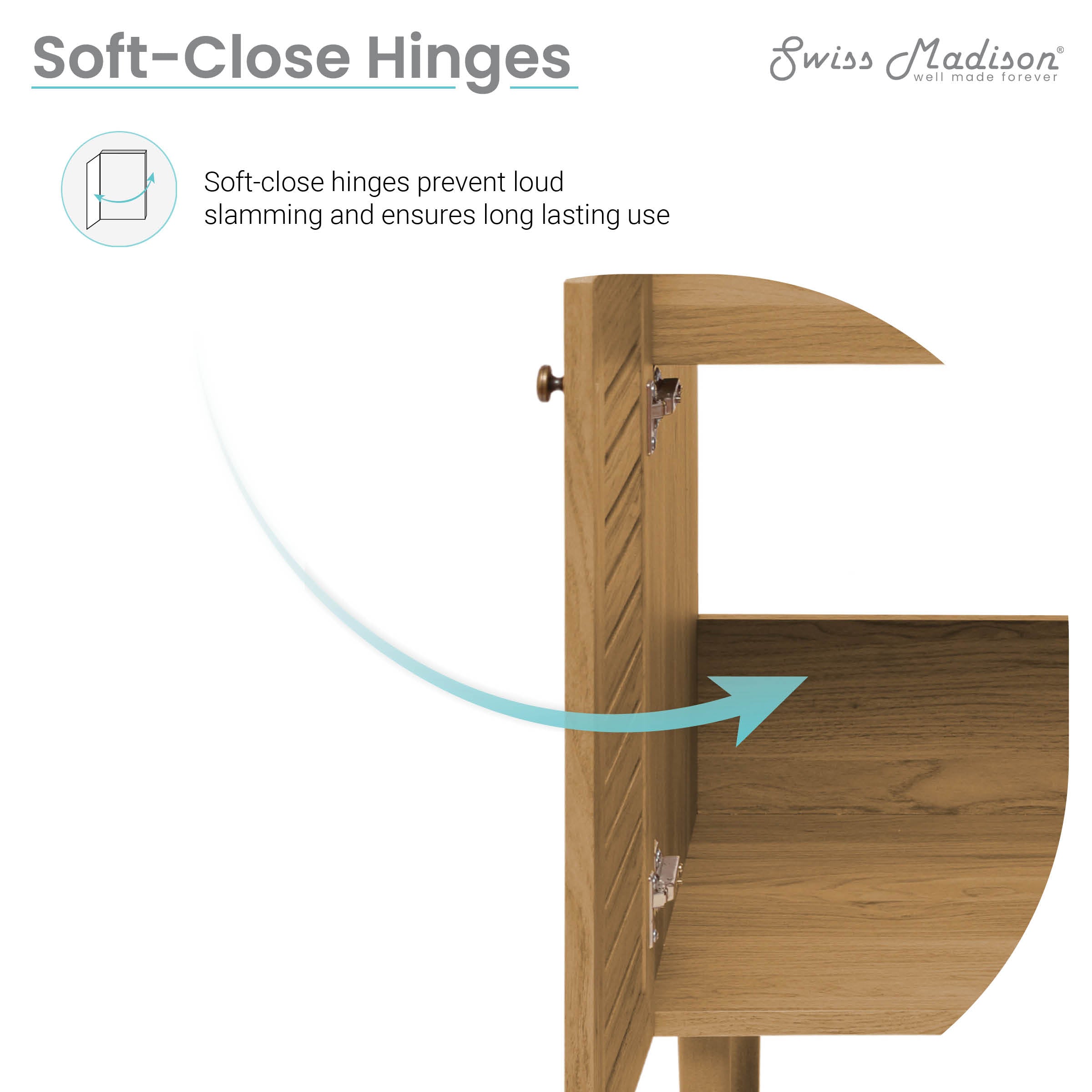 Golden Oak / White / 1-Hole