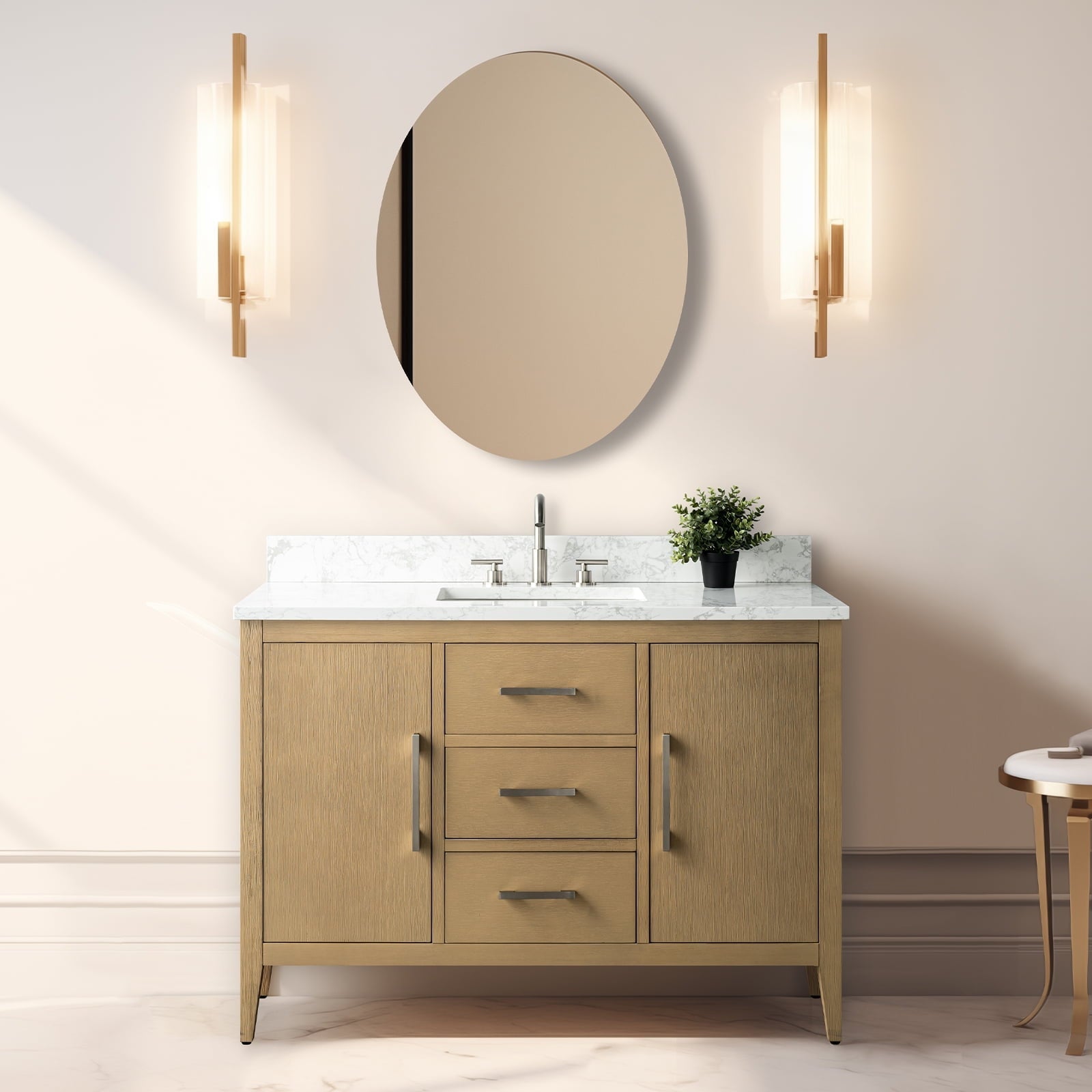 Natural Oak / Brushed Nickel