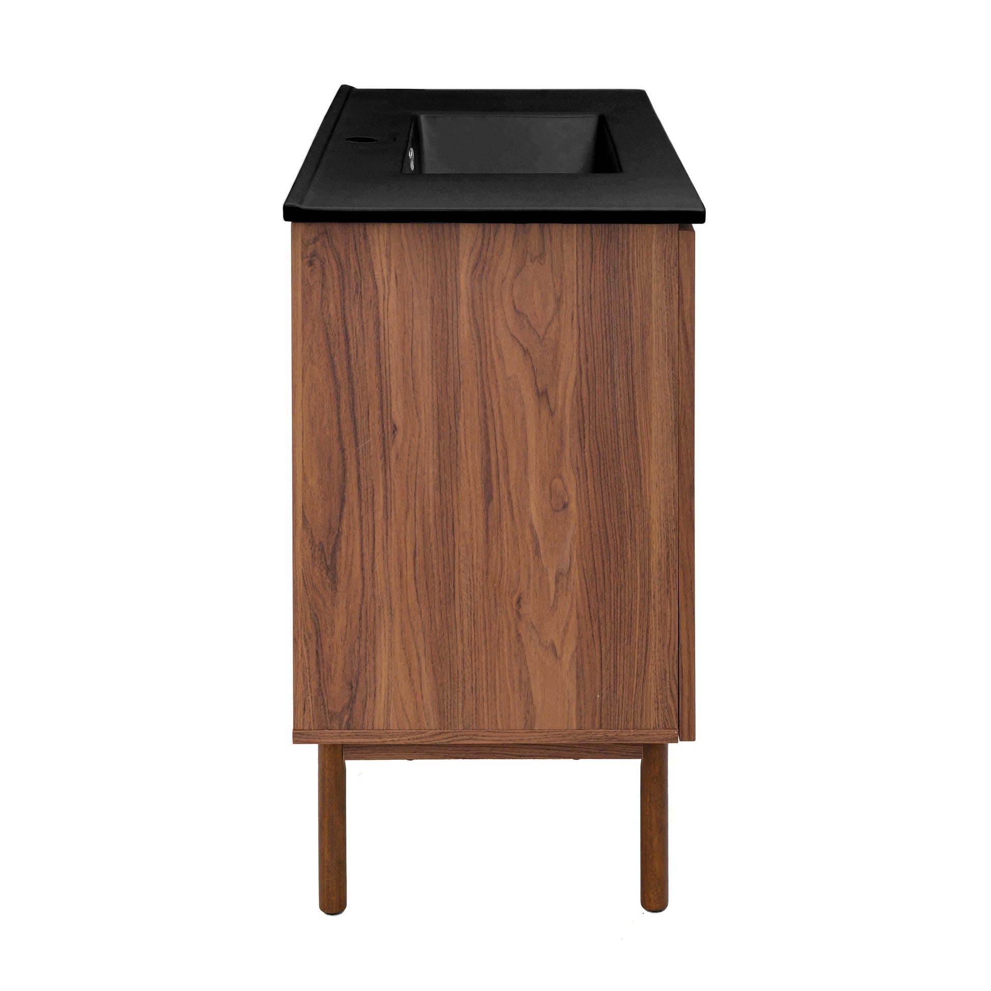 Brown Oak / Black / 1-Hole