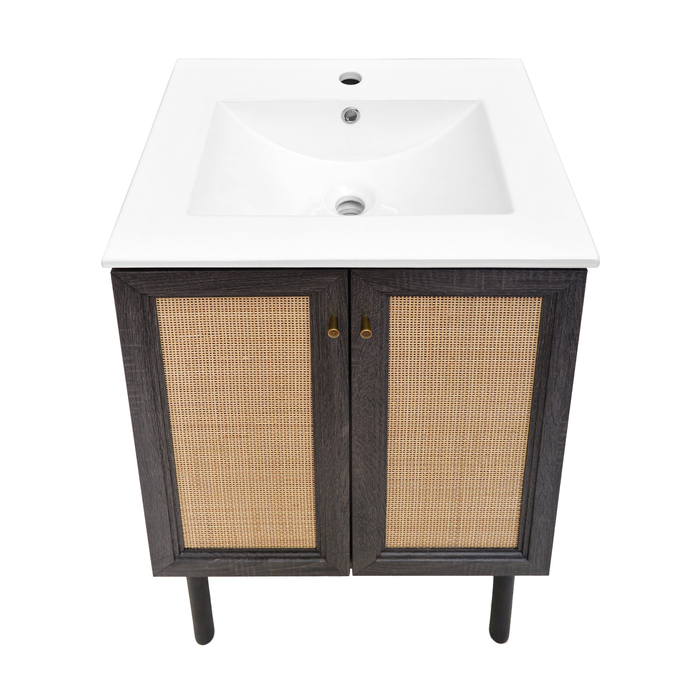 Black Oak / White / 1-Hole