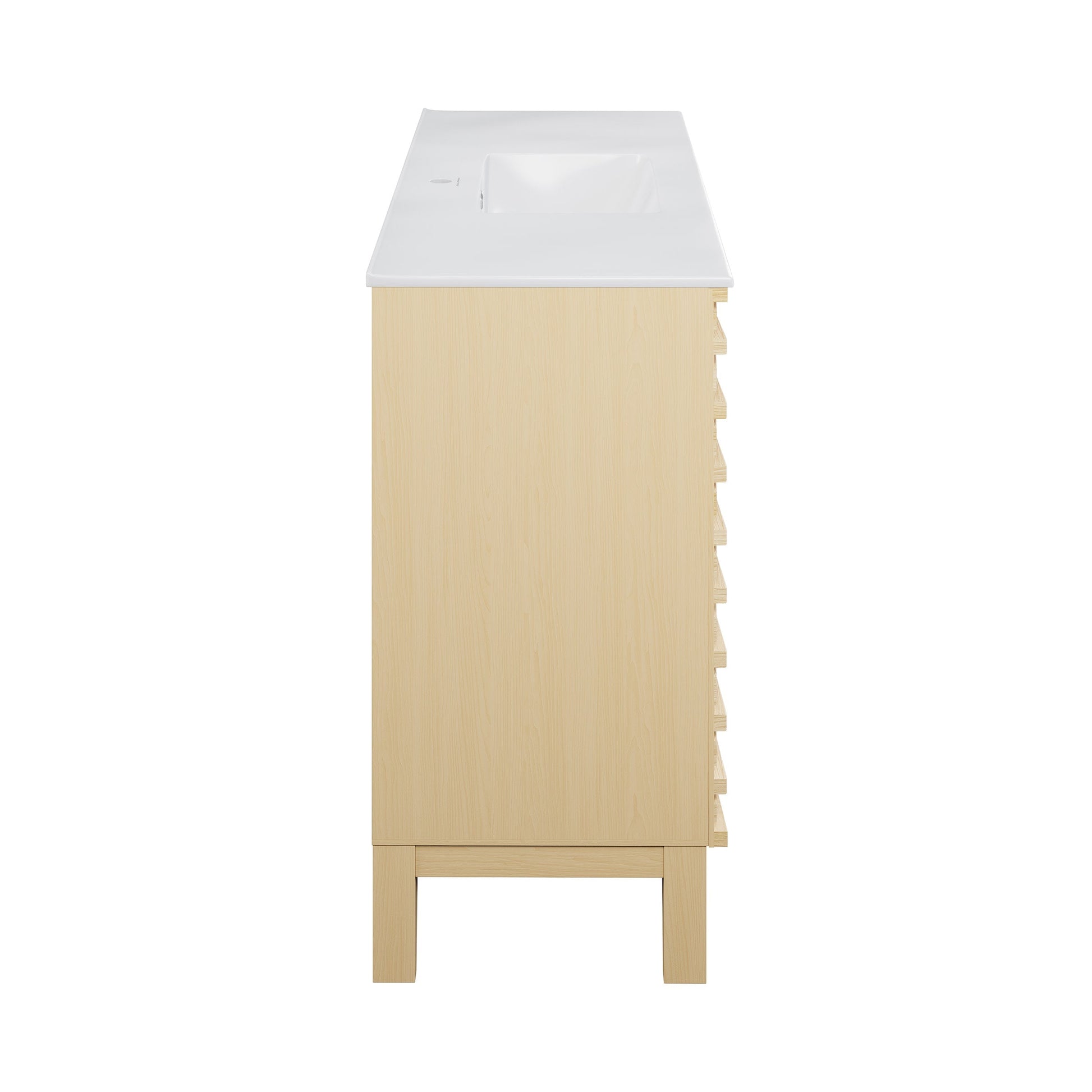 Natural Oak / Glossy White / 1-Hole