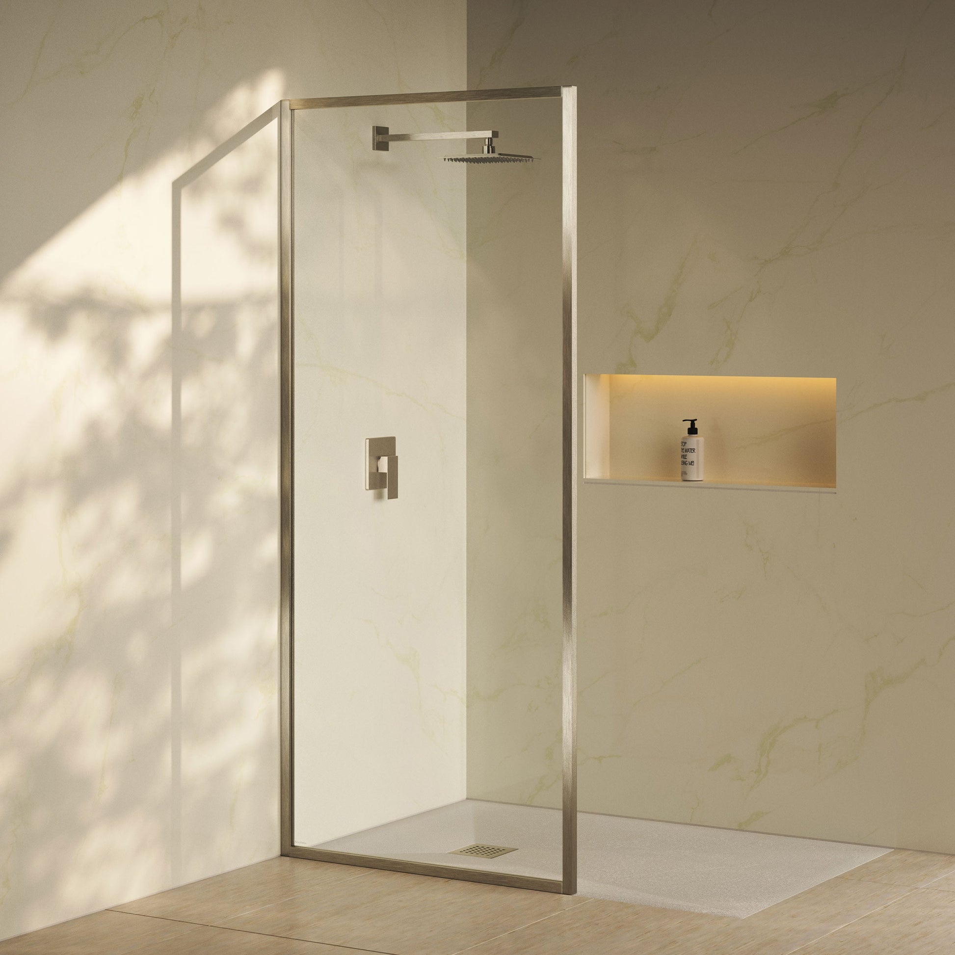 Brushed Nickel / Shower Door