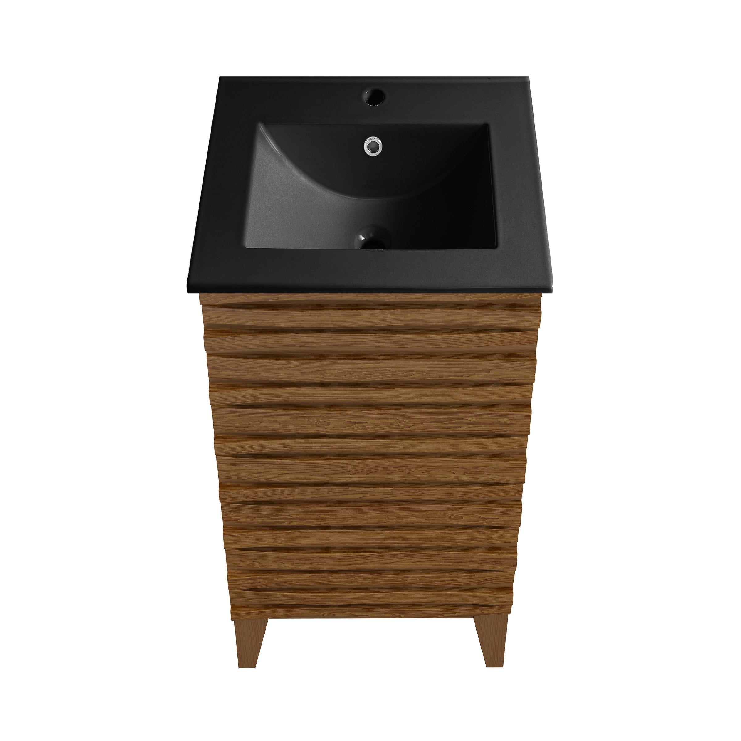 Brown Oak / Matte Black
