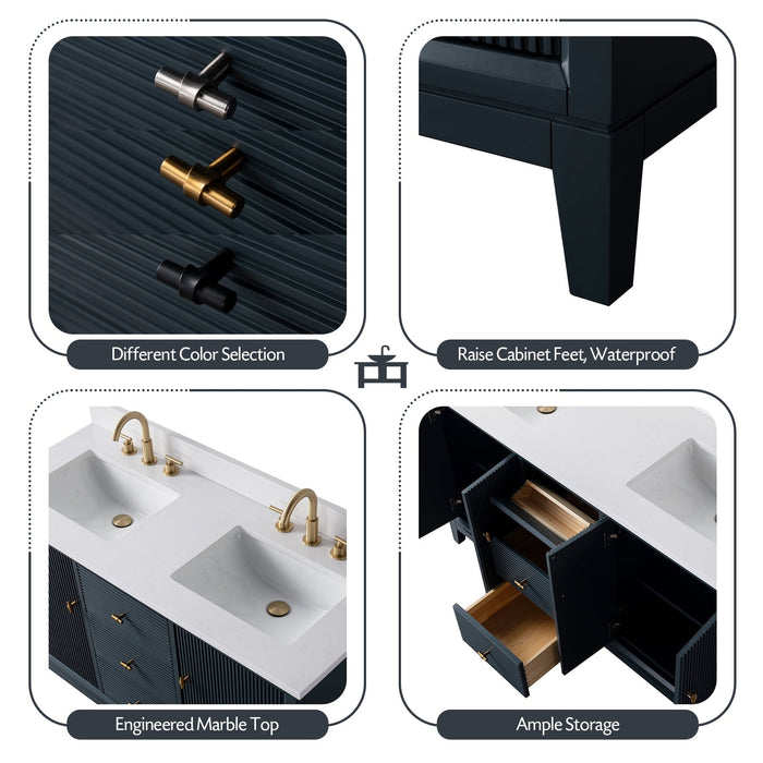 Linear Vintage Spruce Blue / Matte Black