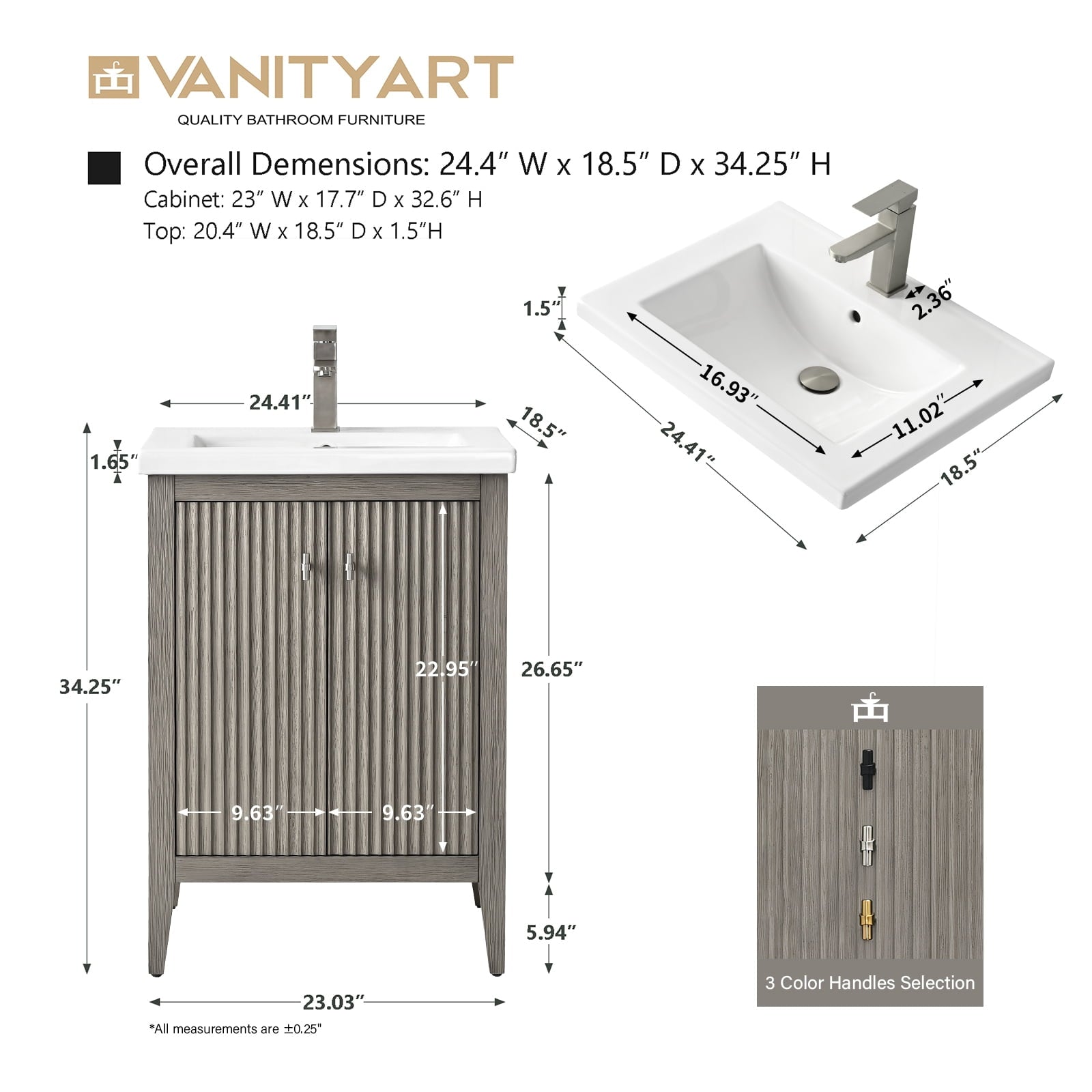 Linear Driftwood Gray / Matte Black