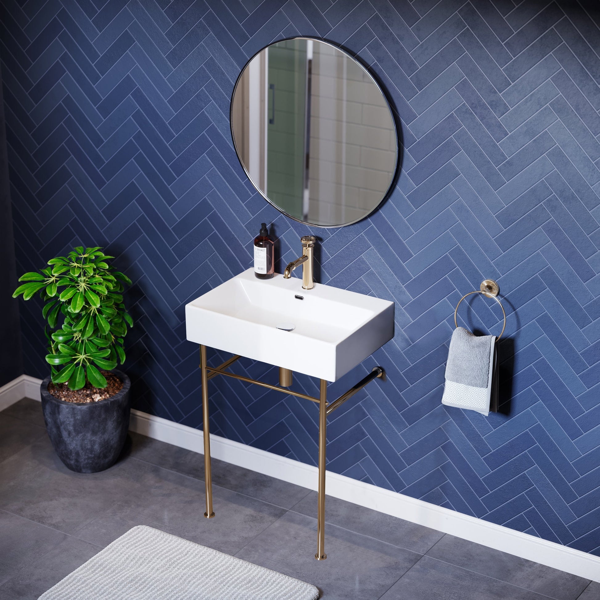 Gold / White / 1-Hole