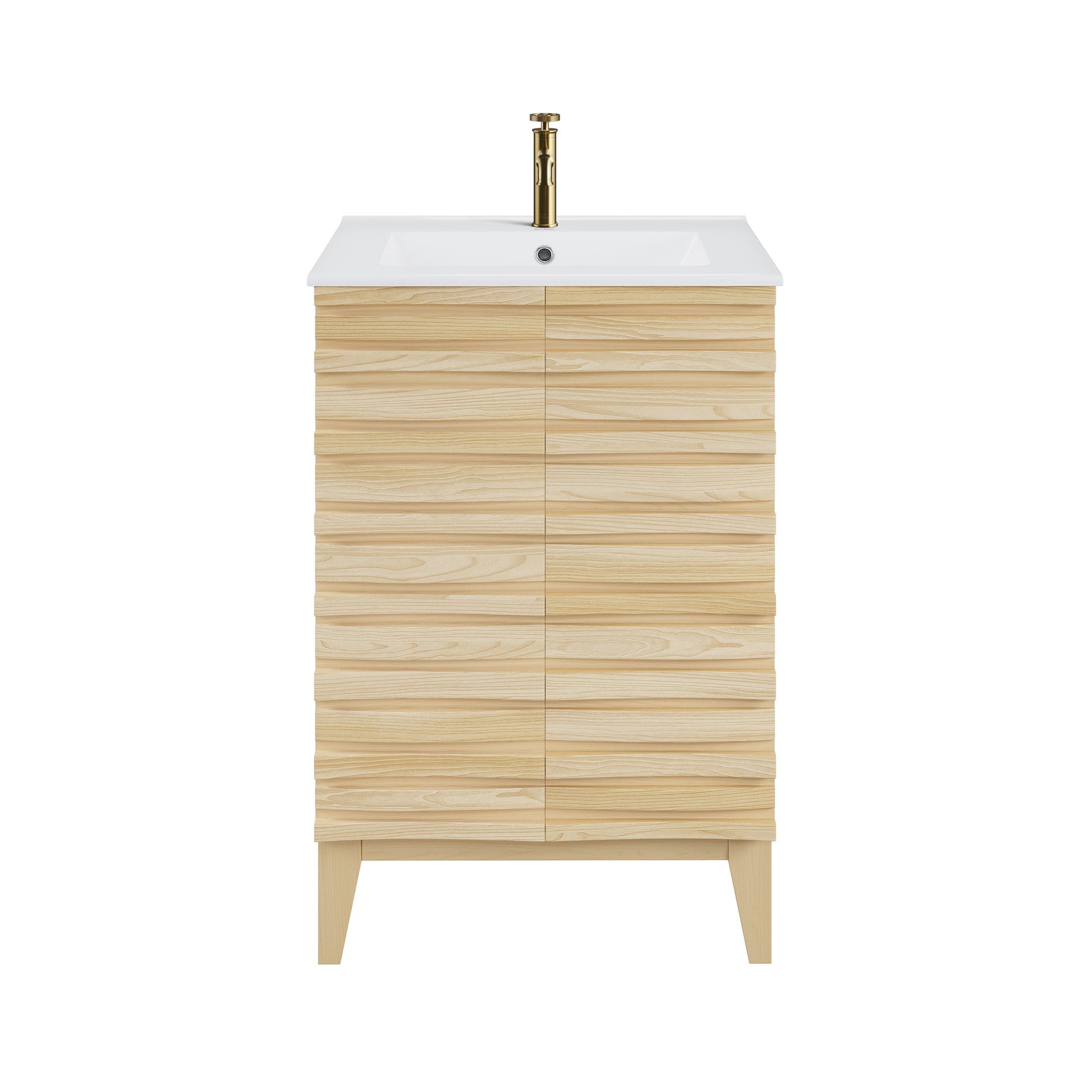 Natural Oak / White / 1-Hole
