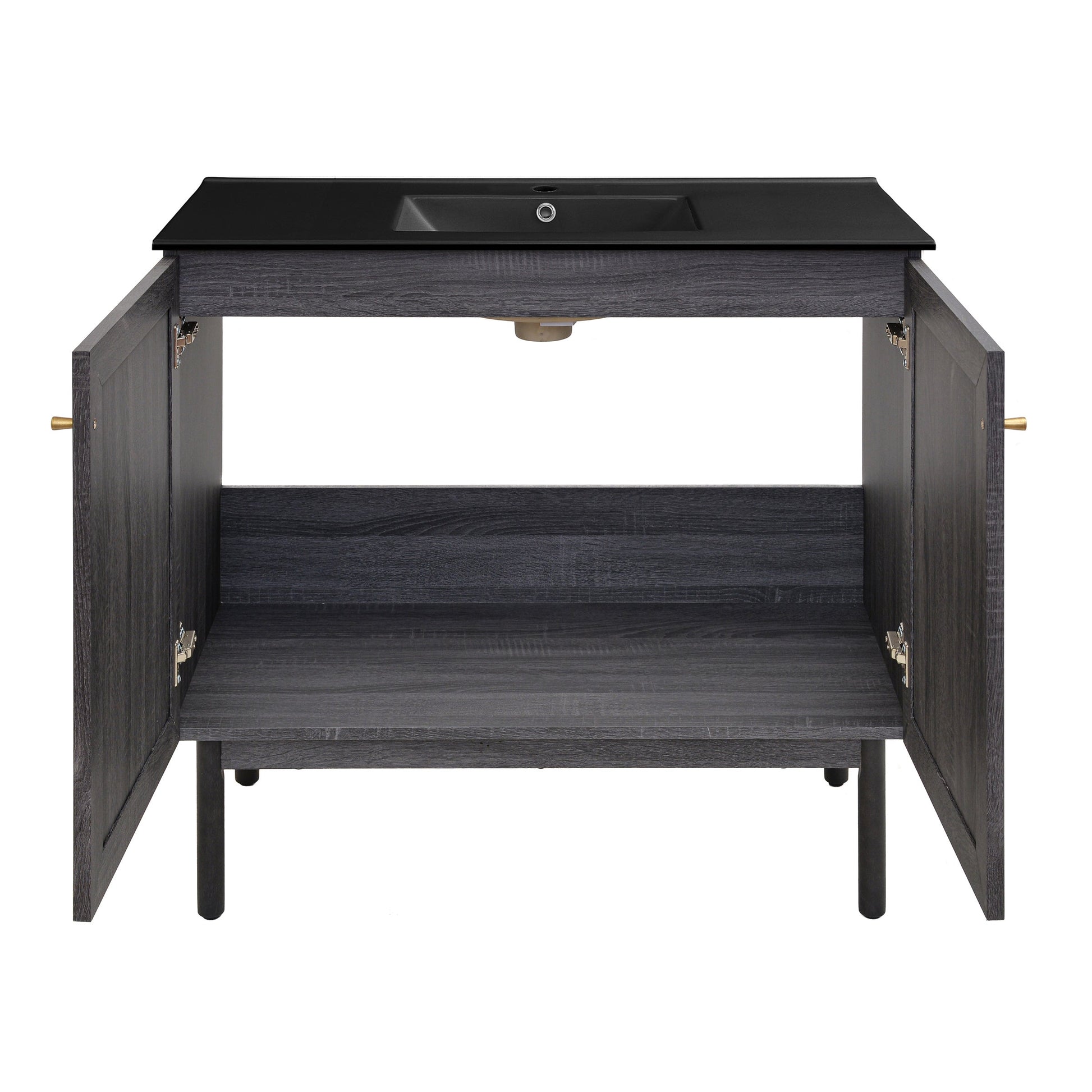 Black Oak / Black / 1-Hole