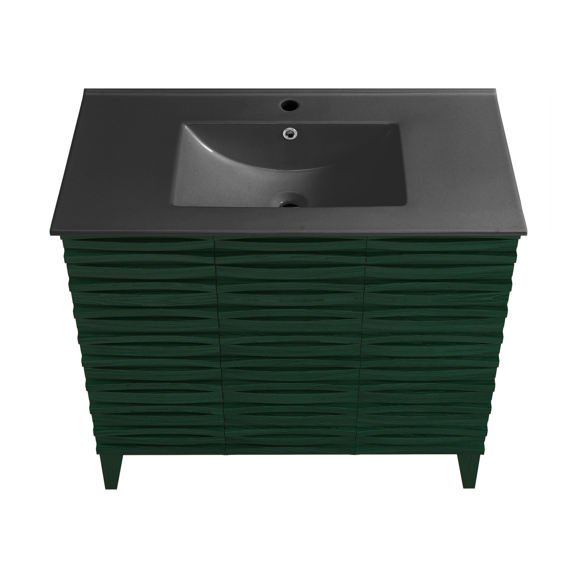 Green Oak / Matte Black / 1-Hole
