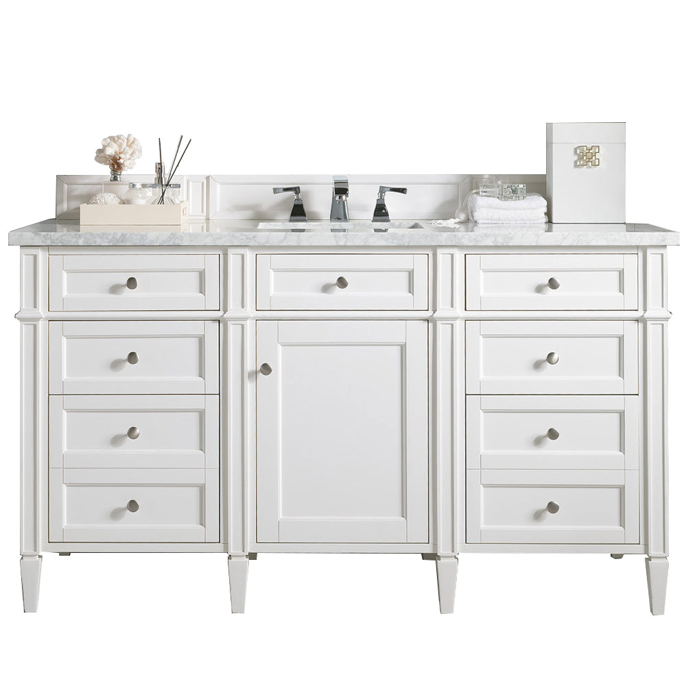 Bright White / Carrara White - 3 Faucet Holes