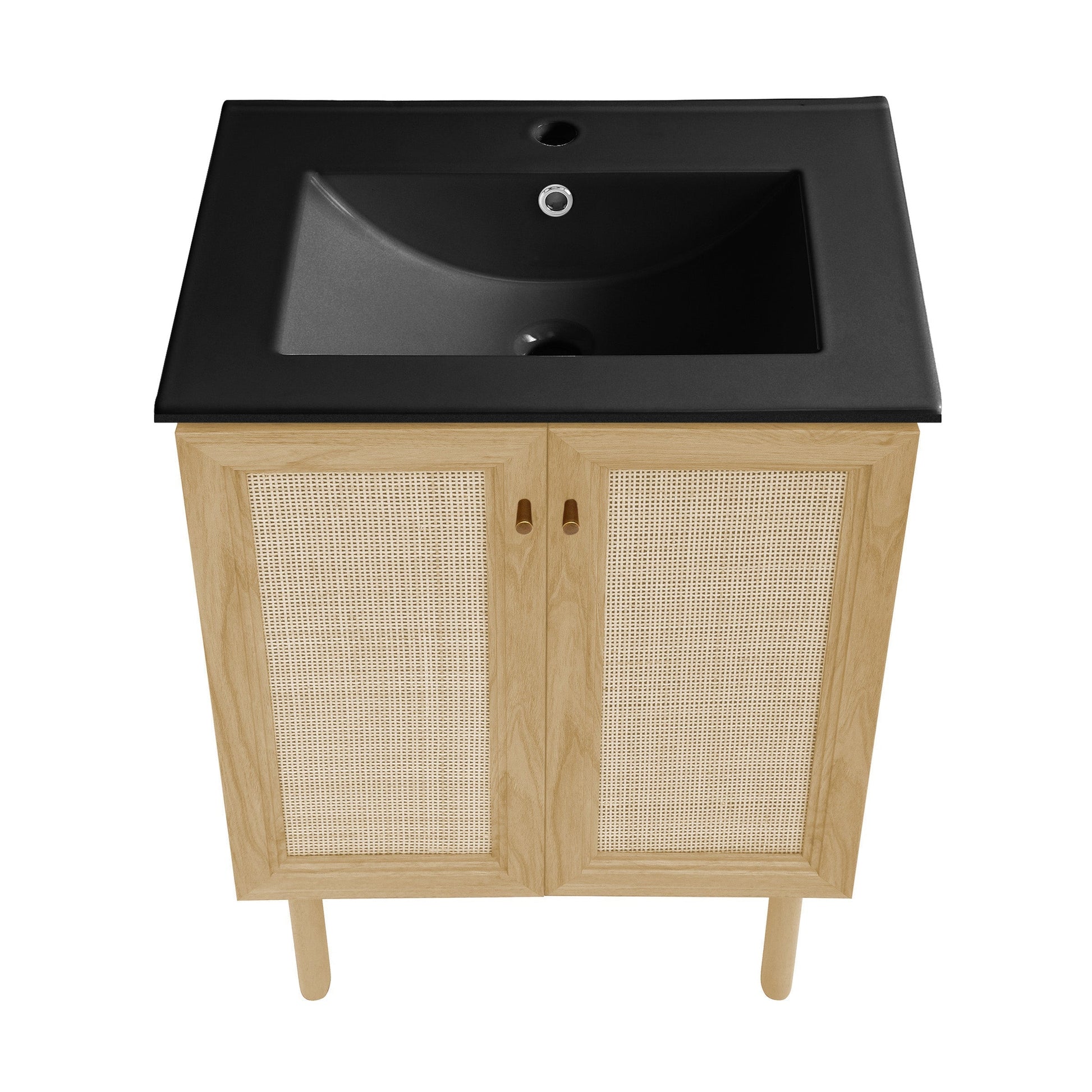 Natural Oak / Matte Black / 1-Hole