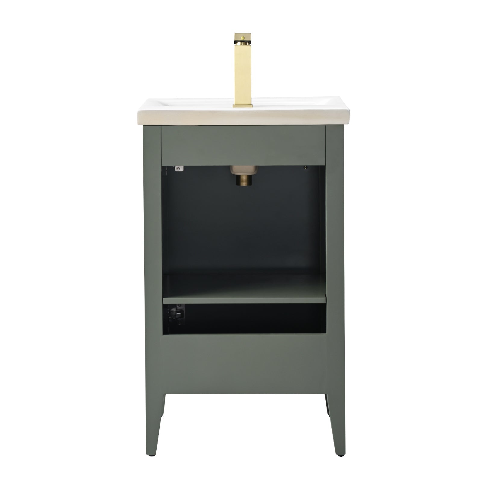 Linear Vintage Green / Golden Brushed