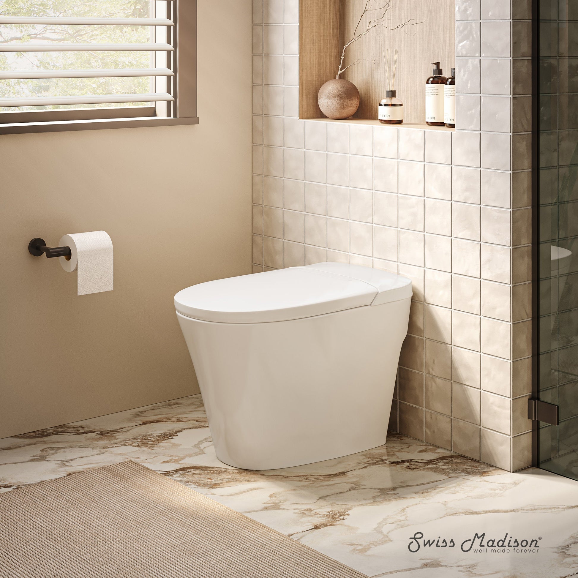 Glossy White / Single - Left