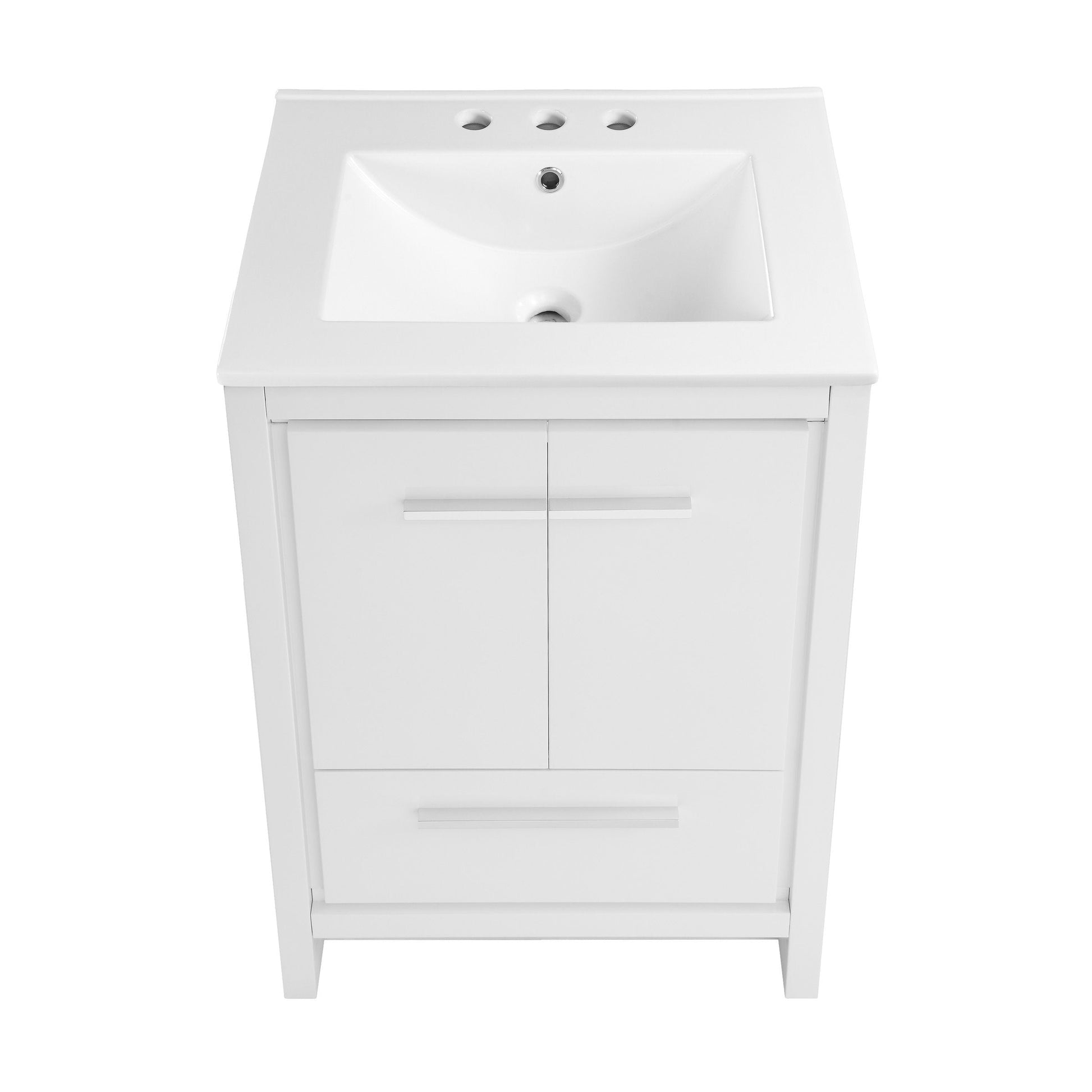 White / White / 3-Hole