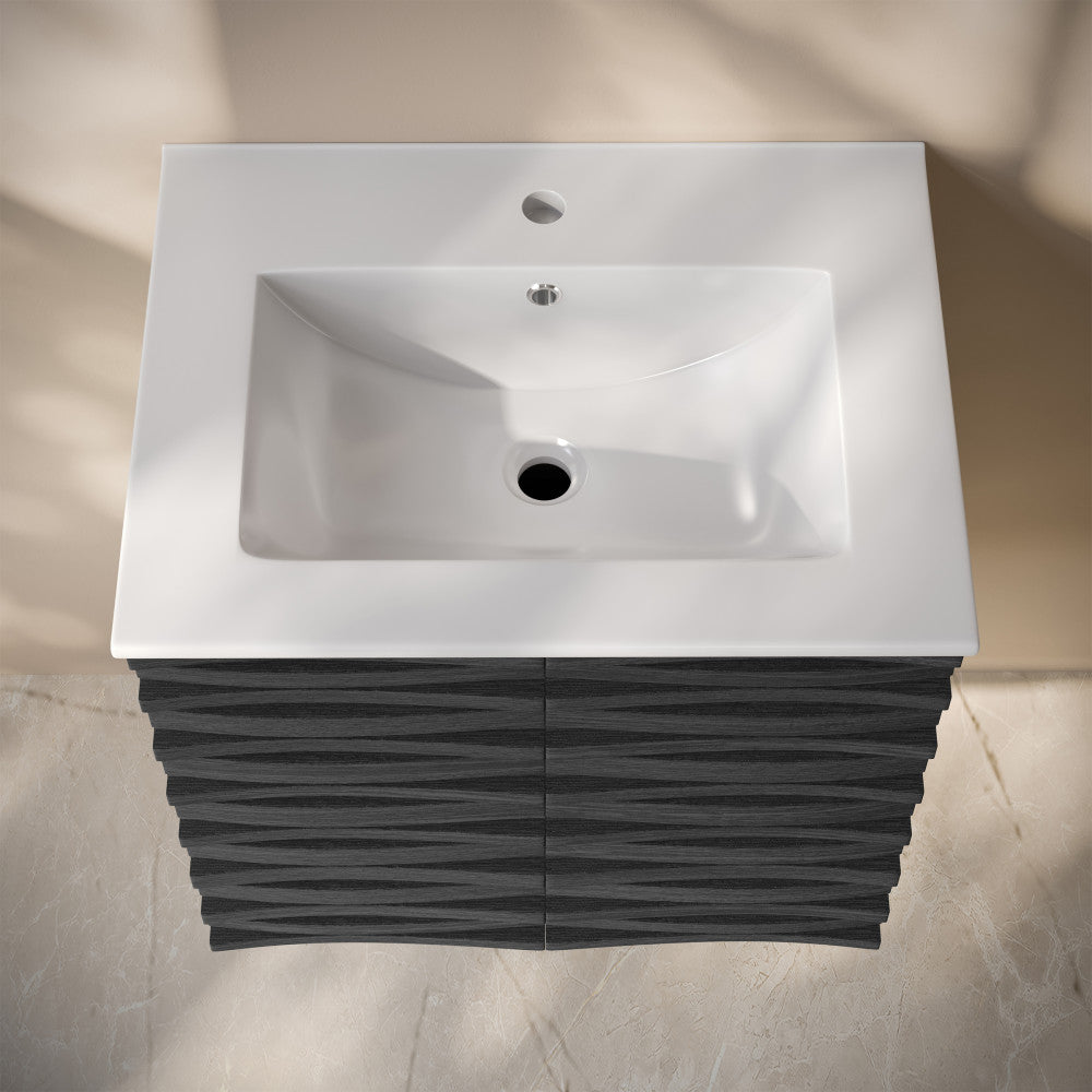 Black Oak / White / 1-Hole