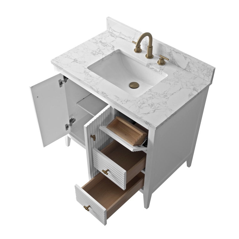 Linear White / Golden Brushed