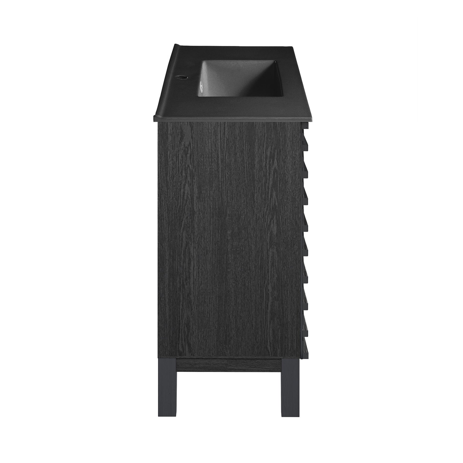 Black Oak / Matte Black / 1-Hole