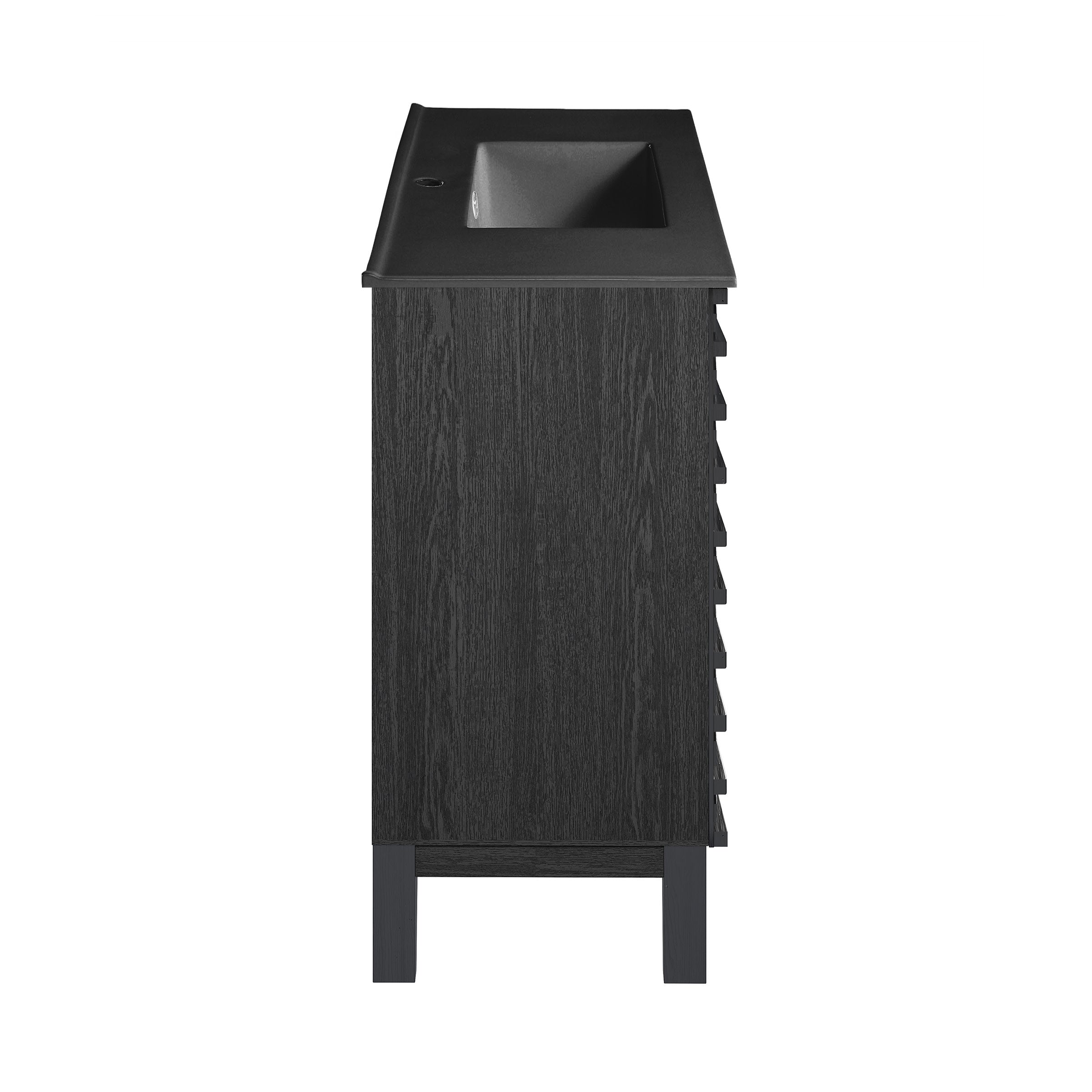 Black Oak / Matte Black / 1-Hole