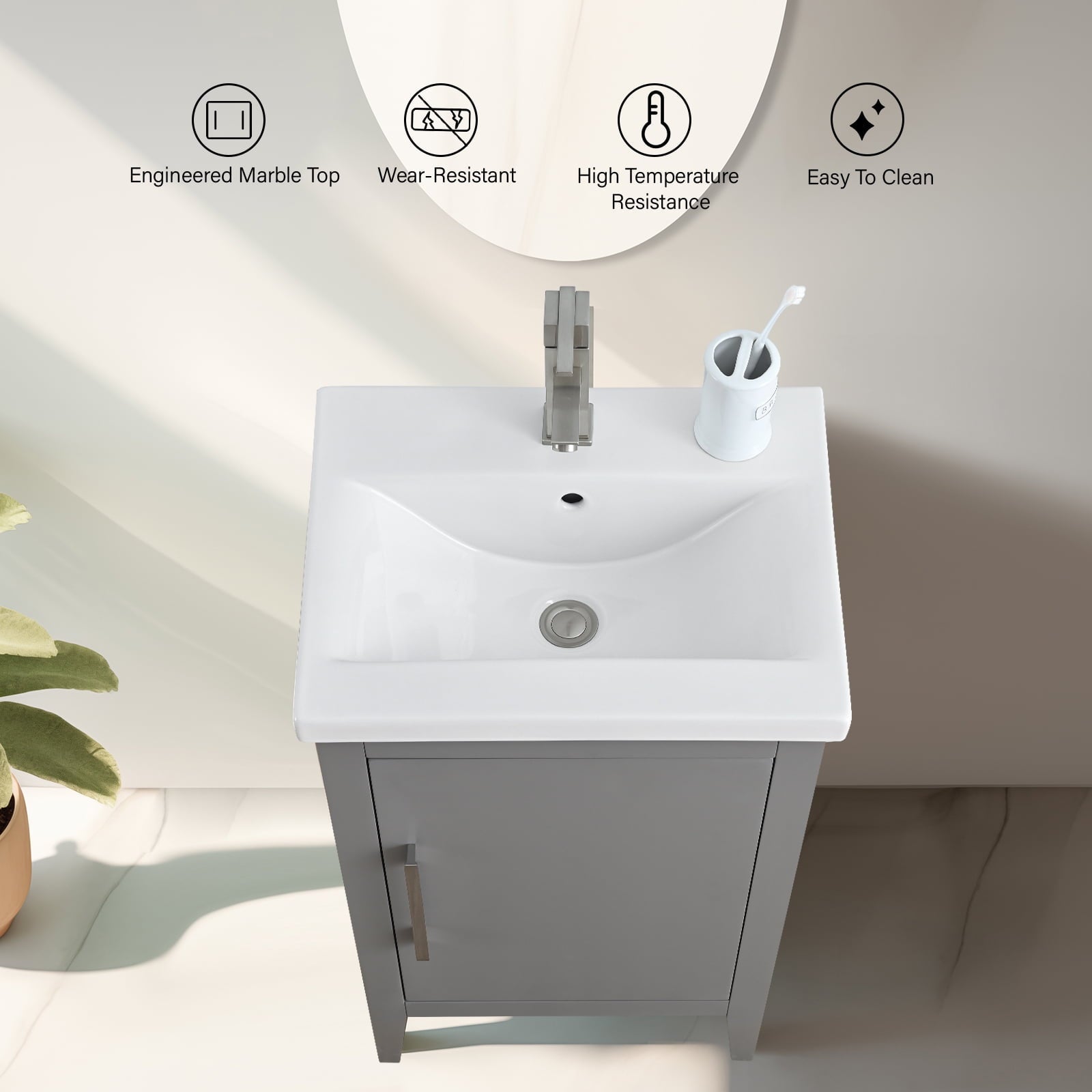 Cashmere Gray / Brushed Nickel