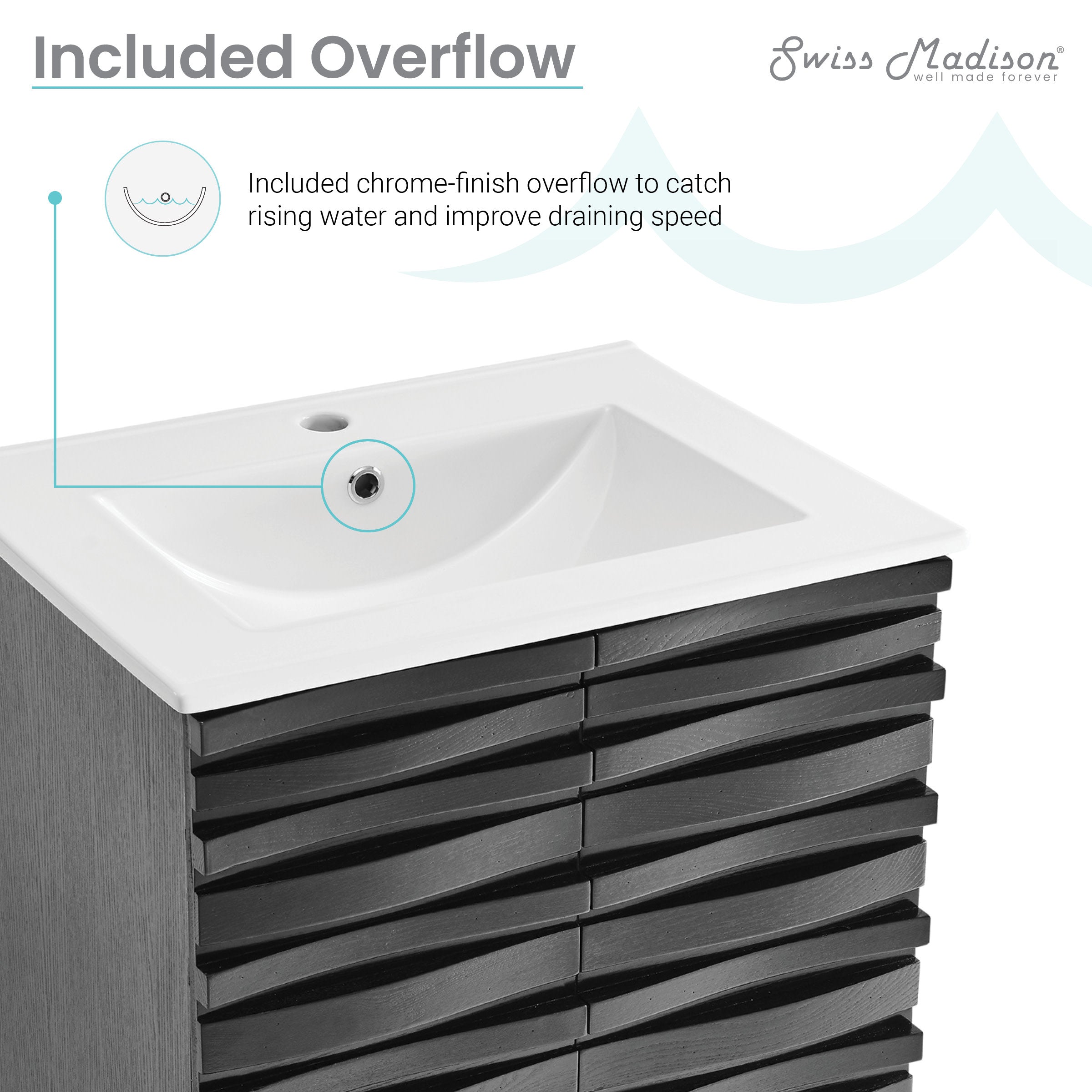Black Oak / White / 1-Hole