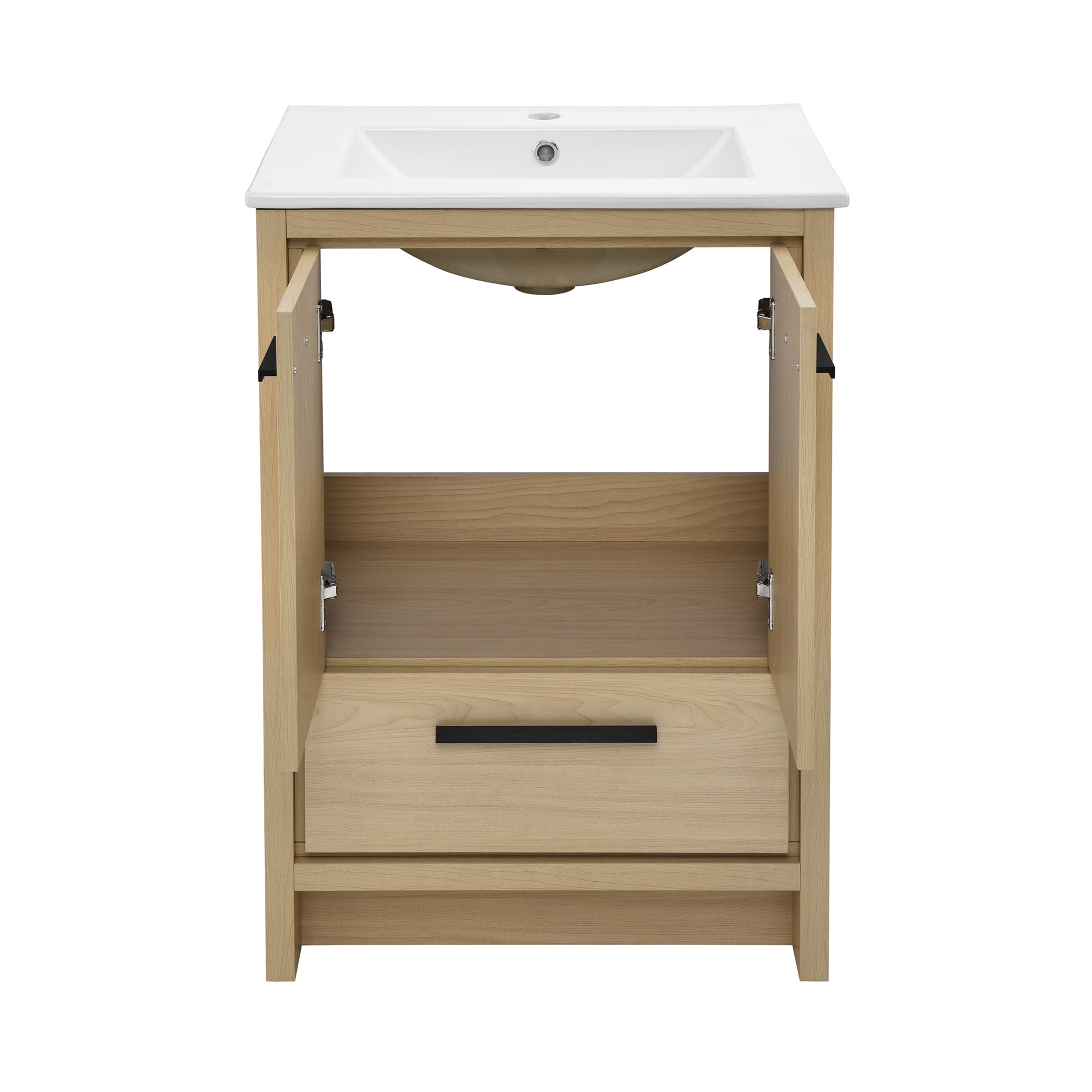 Natural Oak / White / 1-Hole