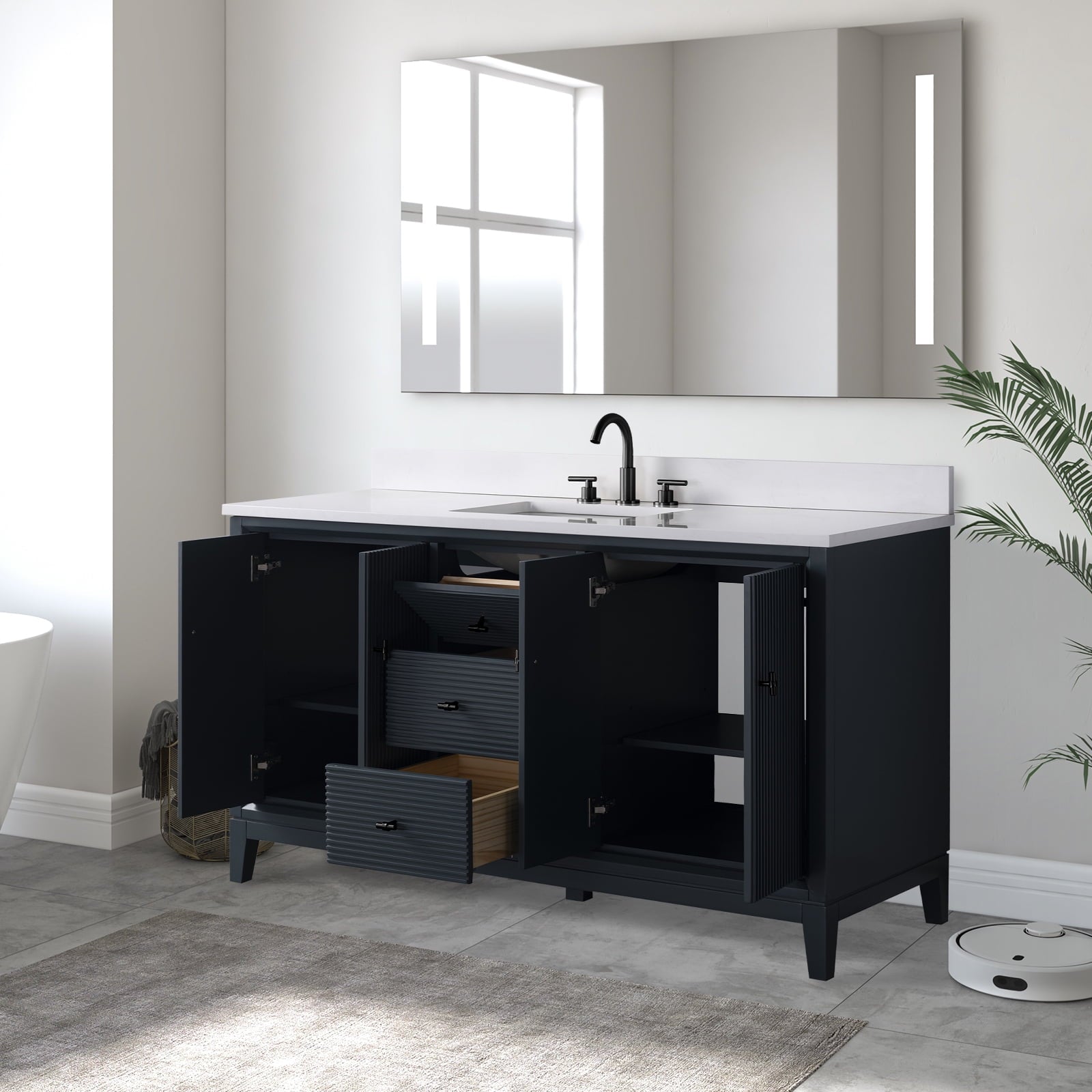 Linear Vintage Spruce Blue / Matte Black