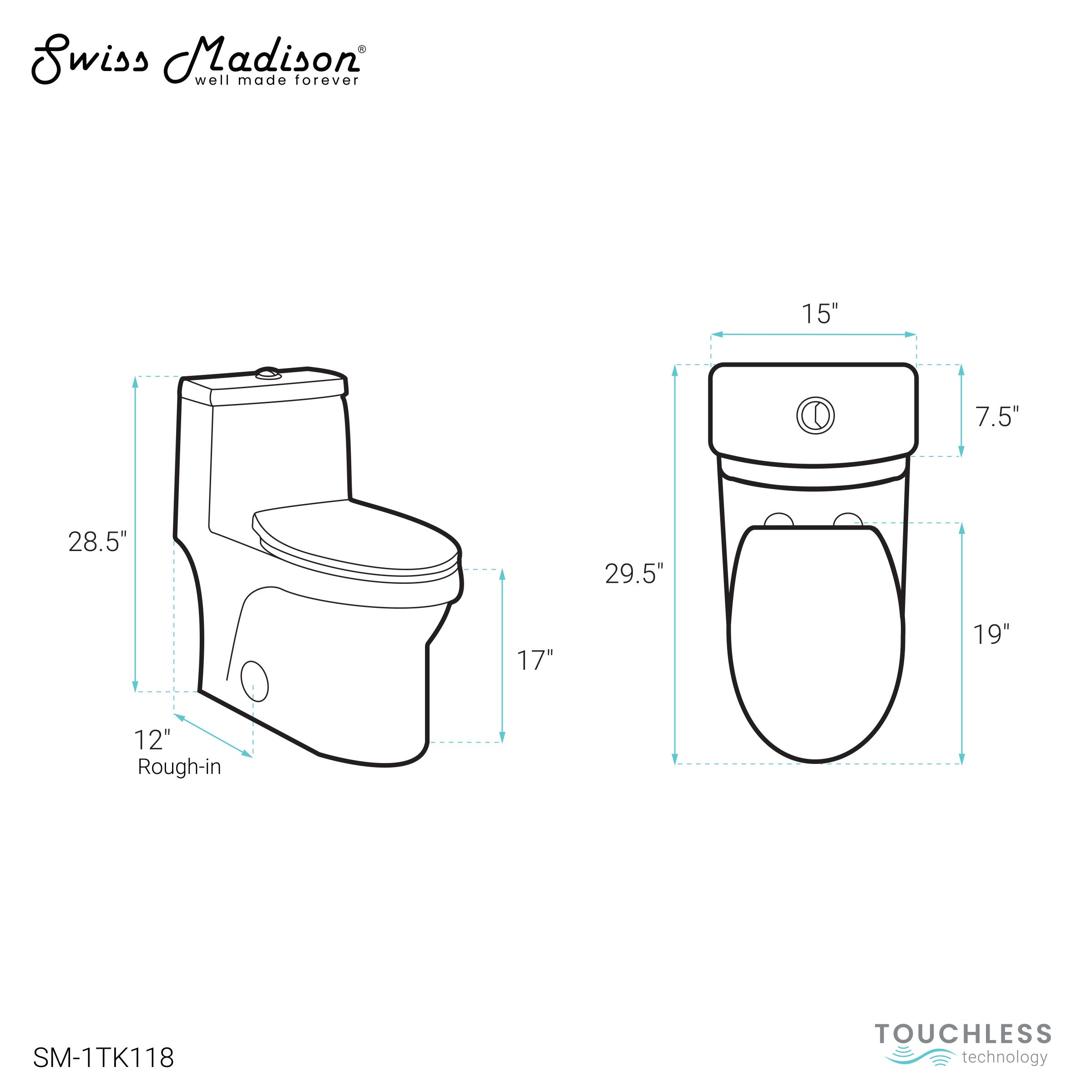 Glossy White / Dual Touchless - Top