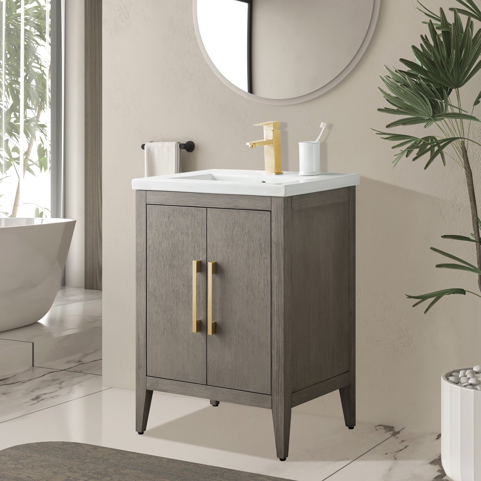 Driftwood Gray / Golden Brushed