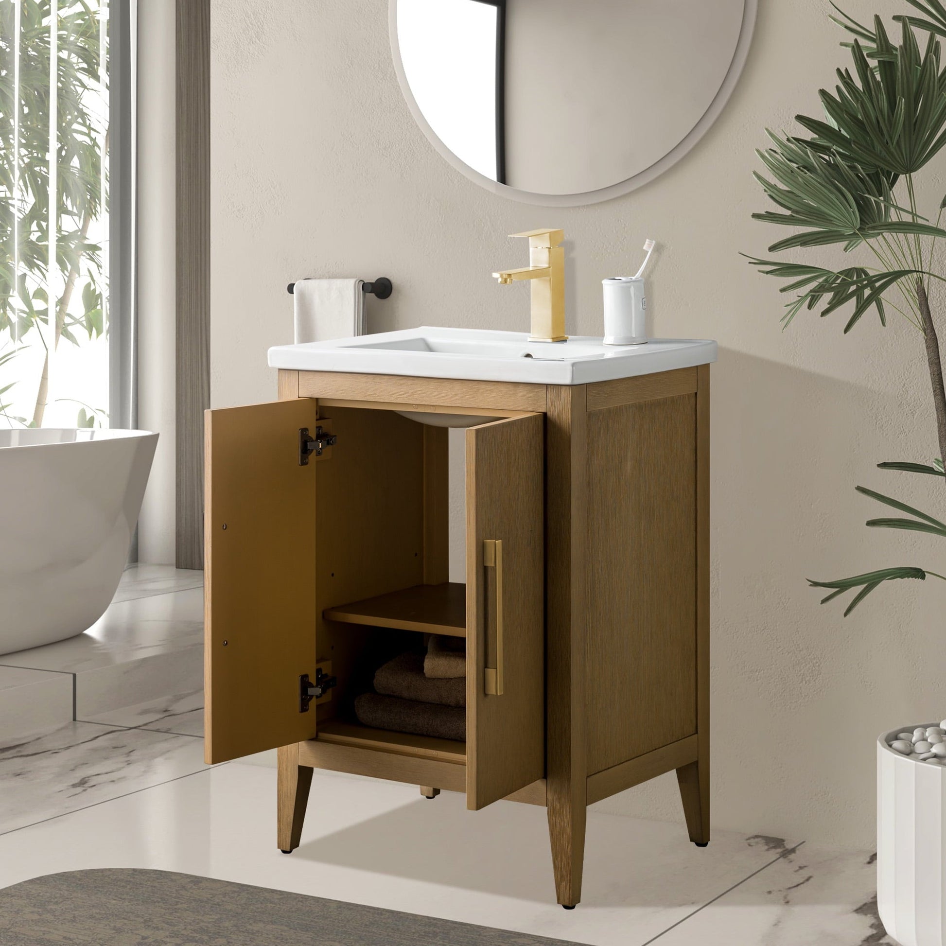 Natural Oak / Golden Brushed