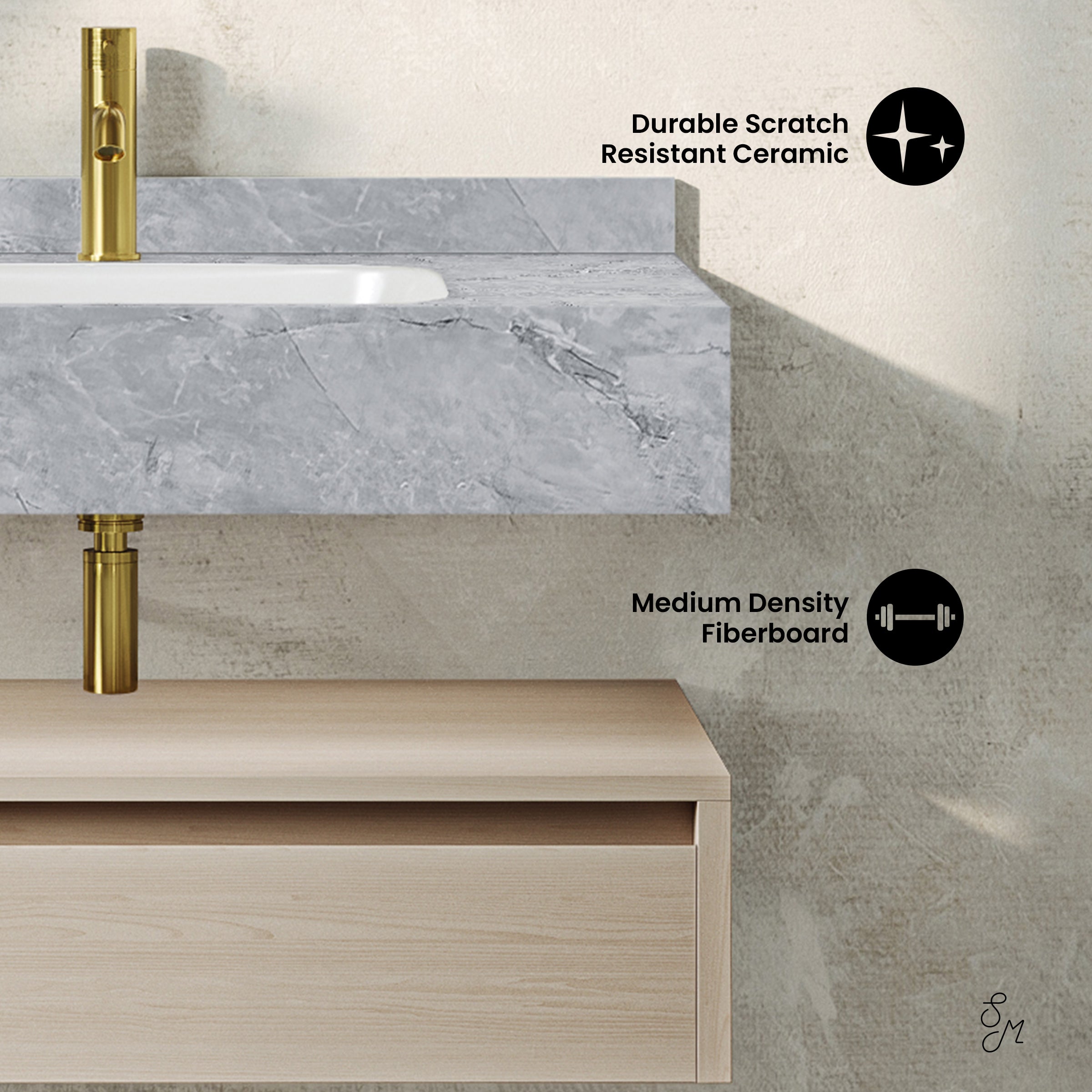 White Oak / Storm Gray