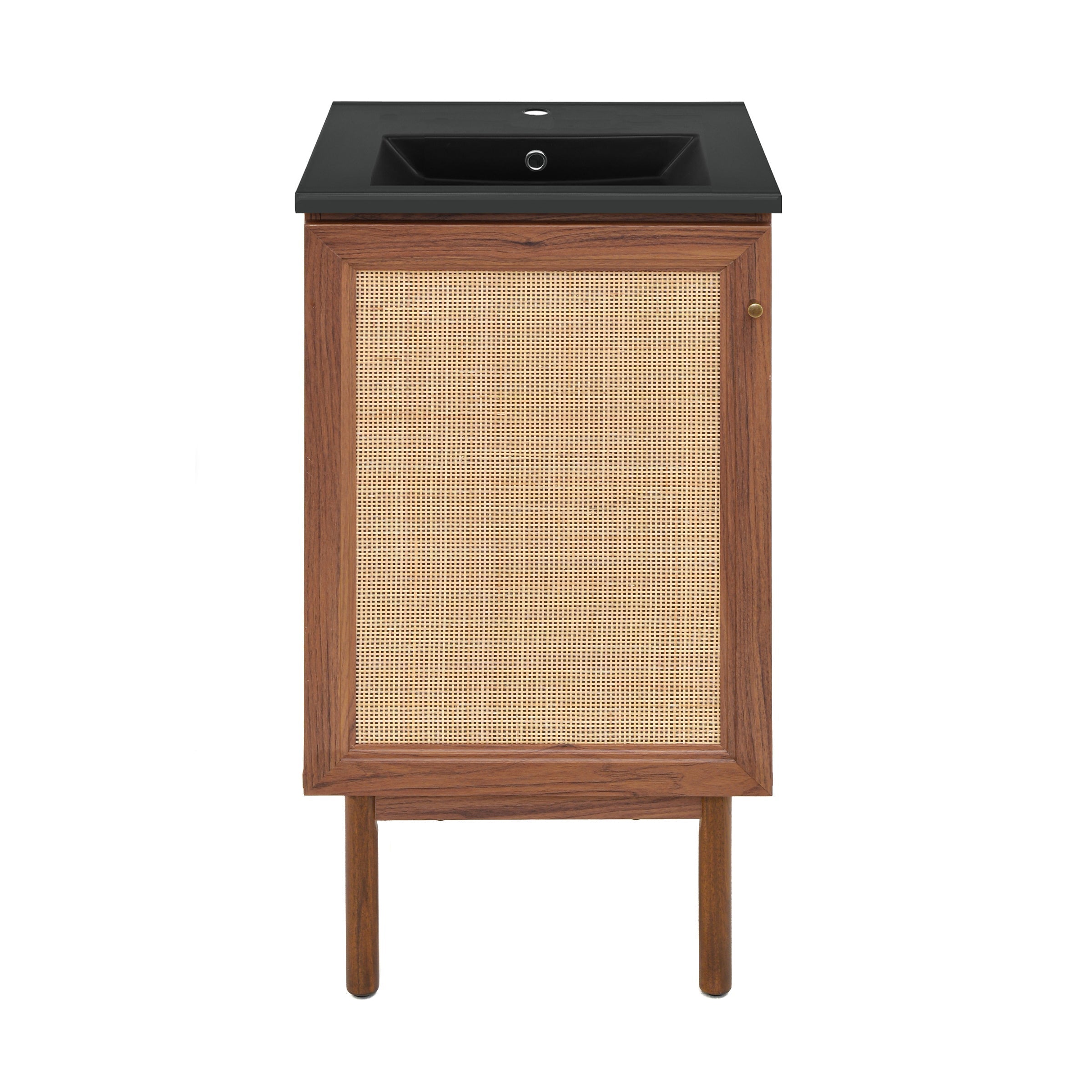 Brown Oak / Matte Black / 1-Hole