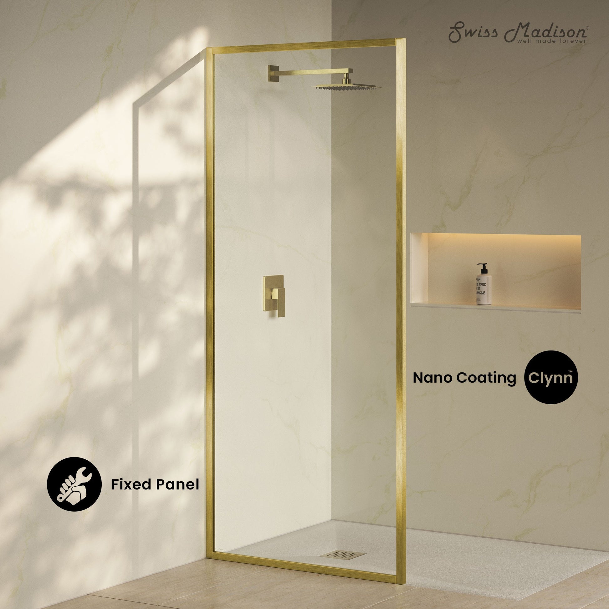 Brushed Gold / Shower Door