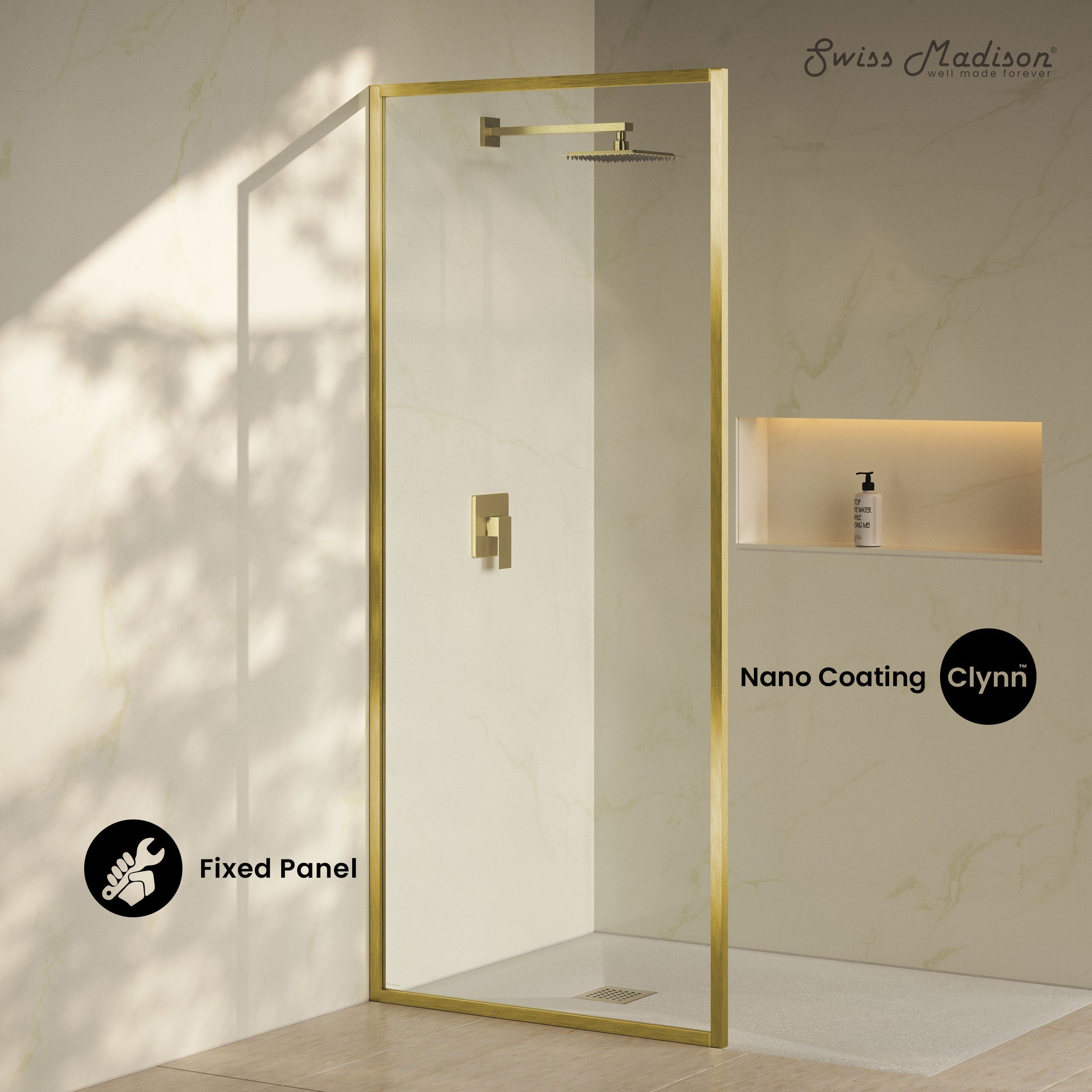 Brushed Gold / Shower Door