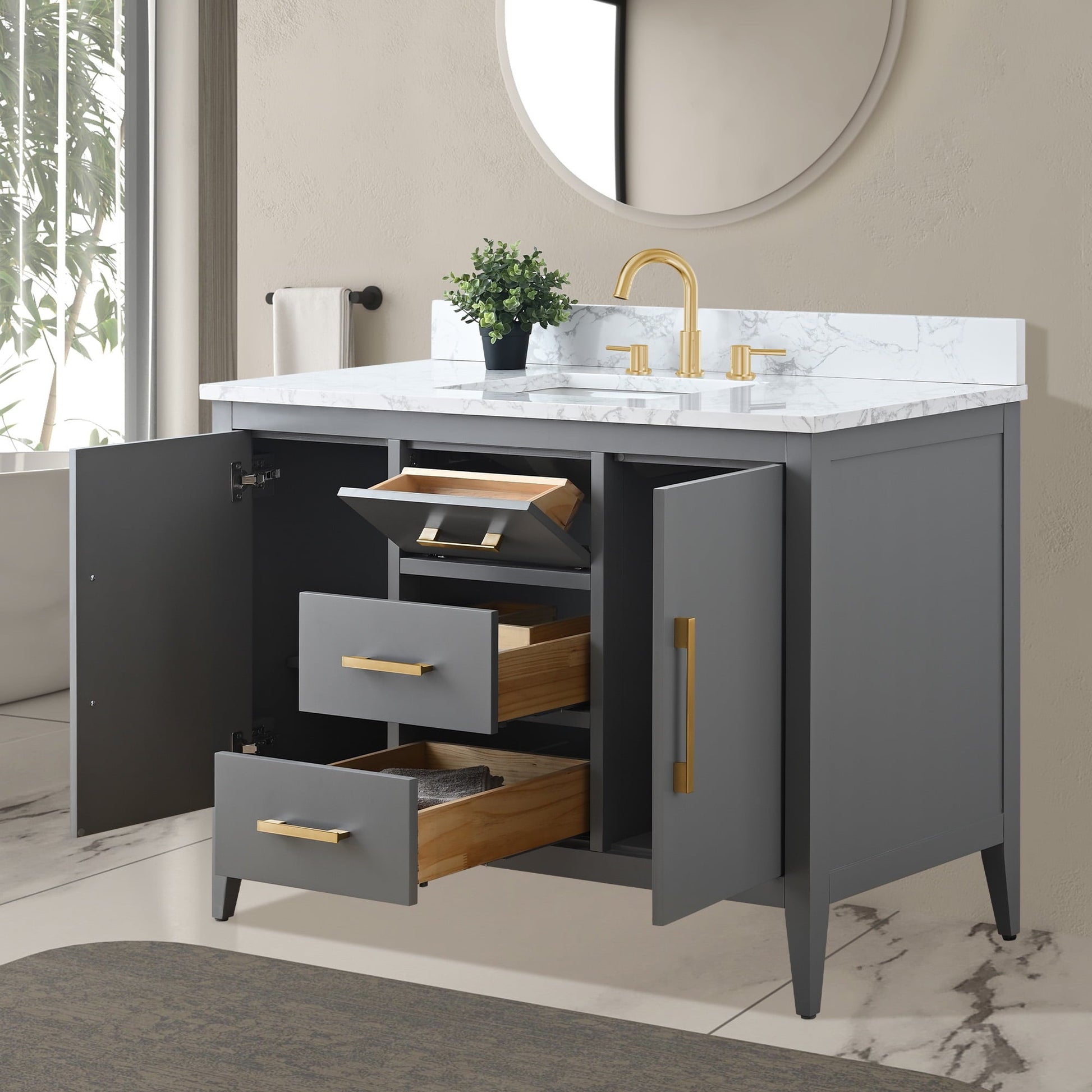 Cashmere Gray / Golden Brushed