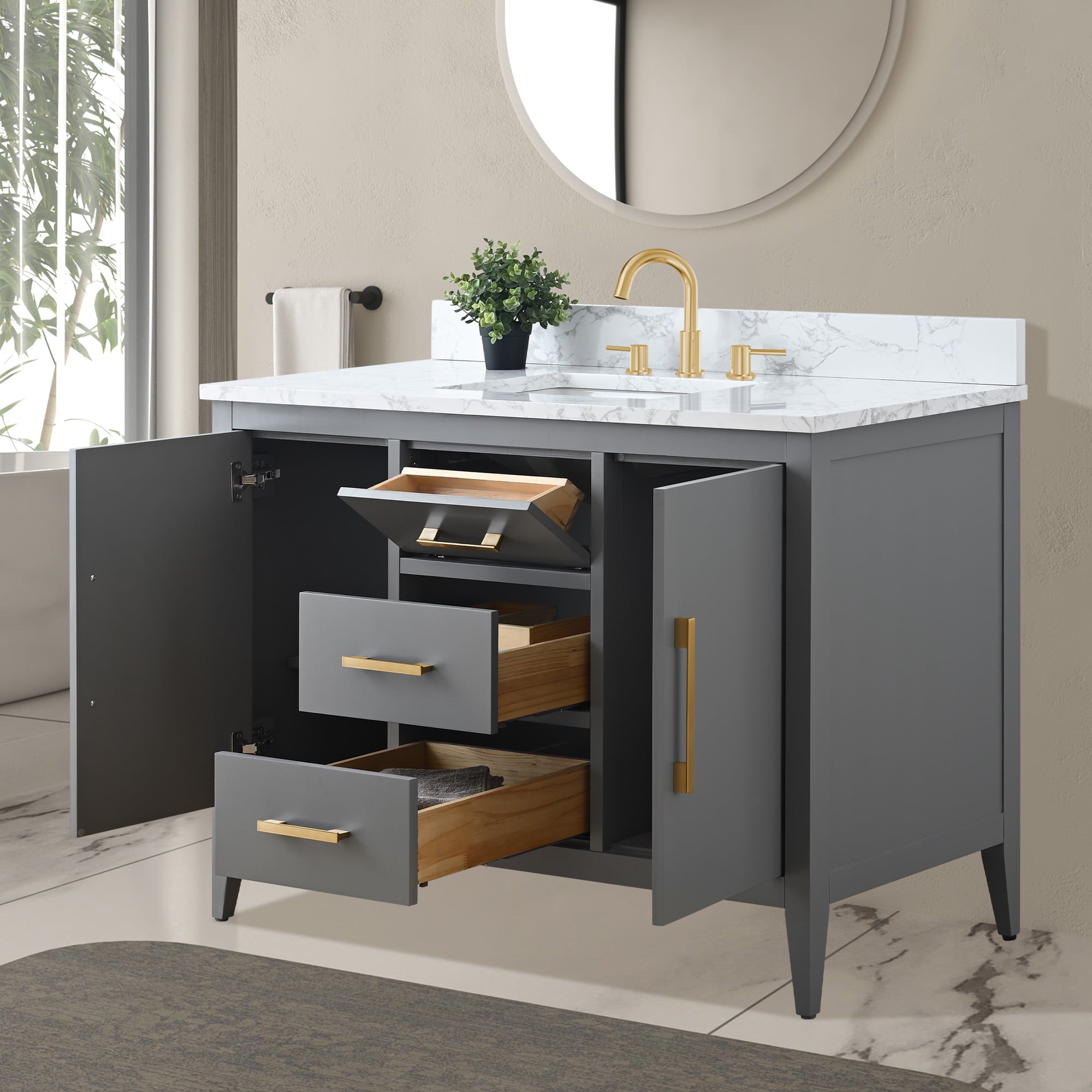 Cashmere Gray / Golden Brushed