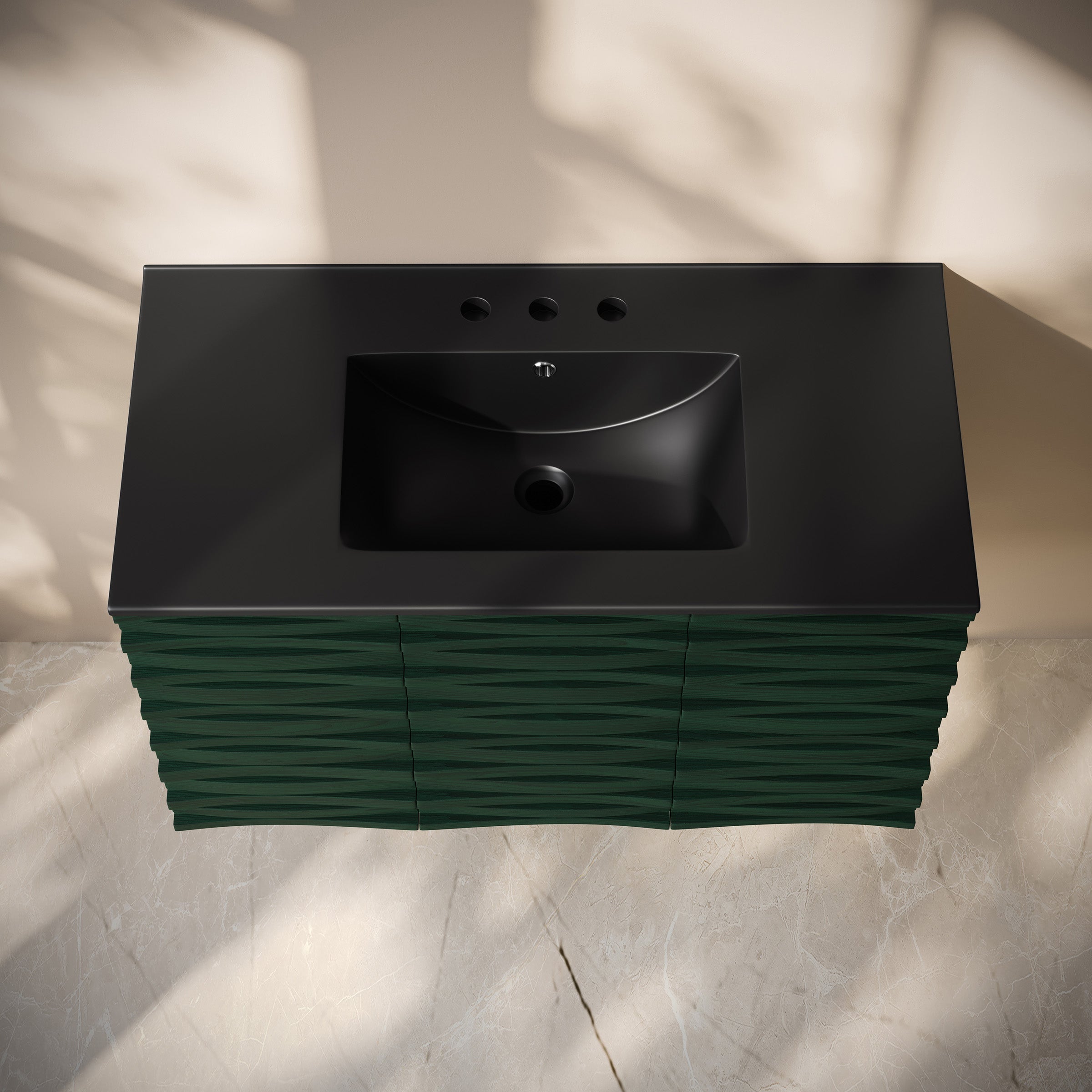 Green Oak / Black / 3-Hole