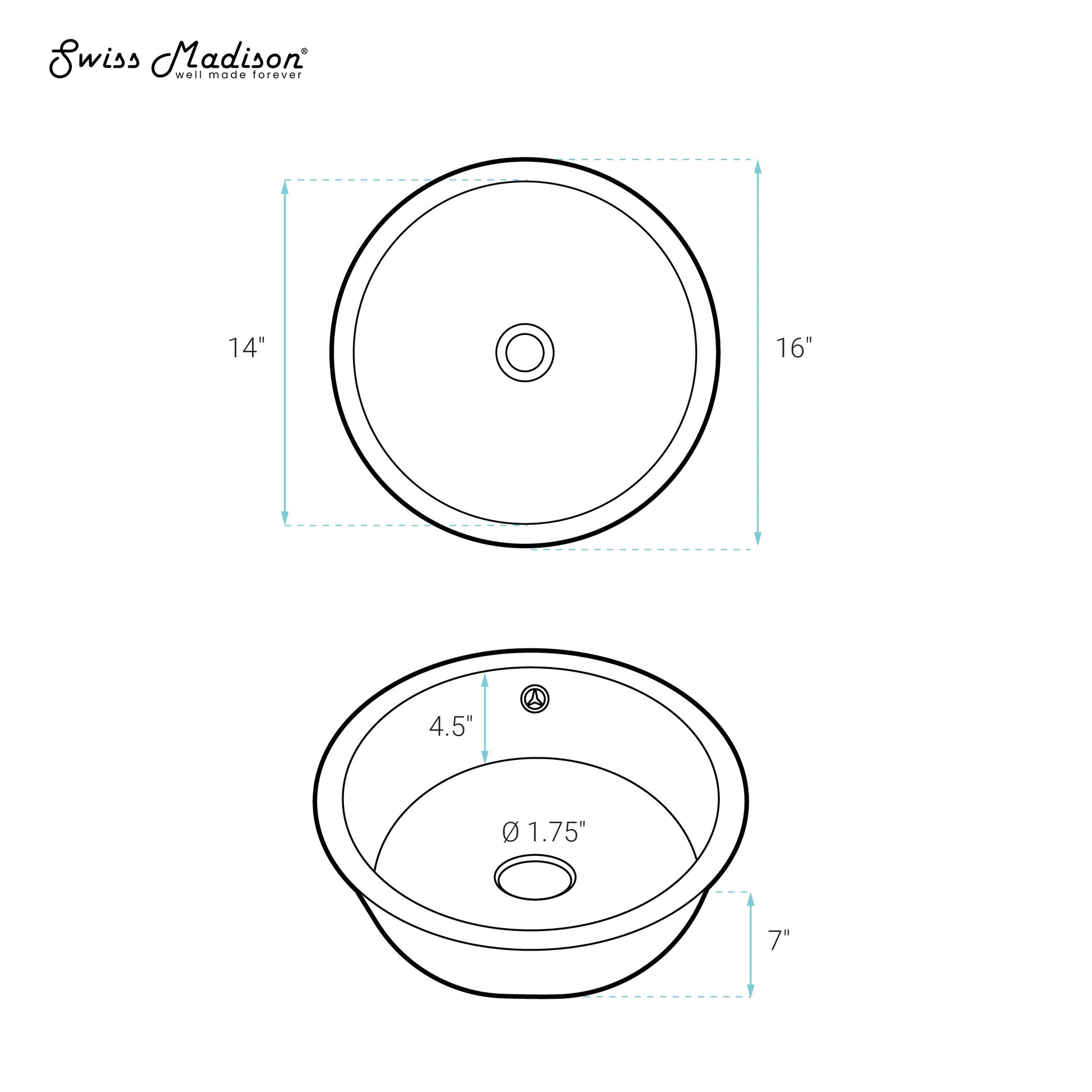 Glossy White / Round