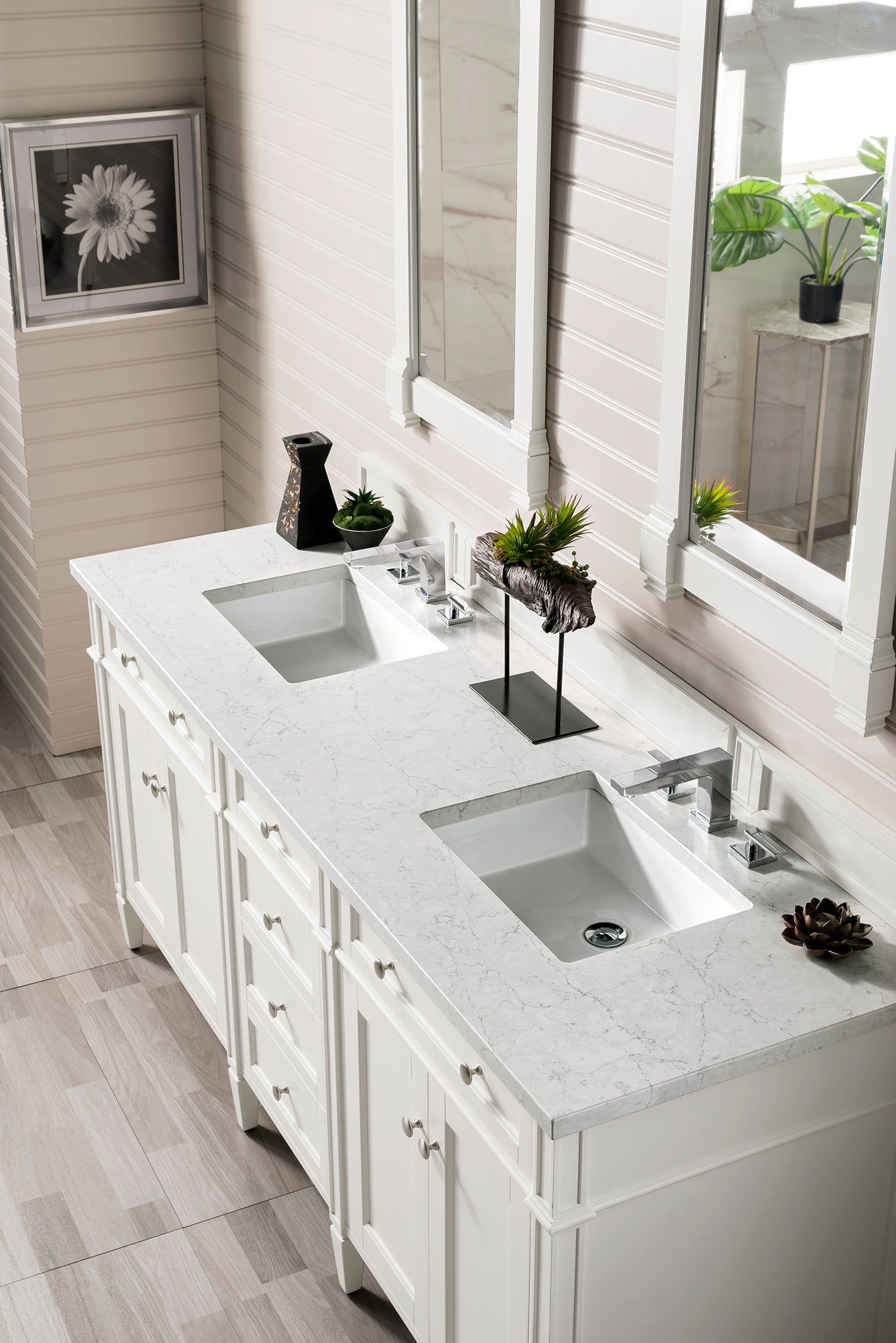 Bright White / Eternal Jasmine Pearl - 3 Faucet Holes